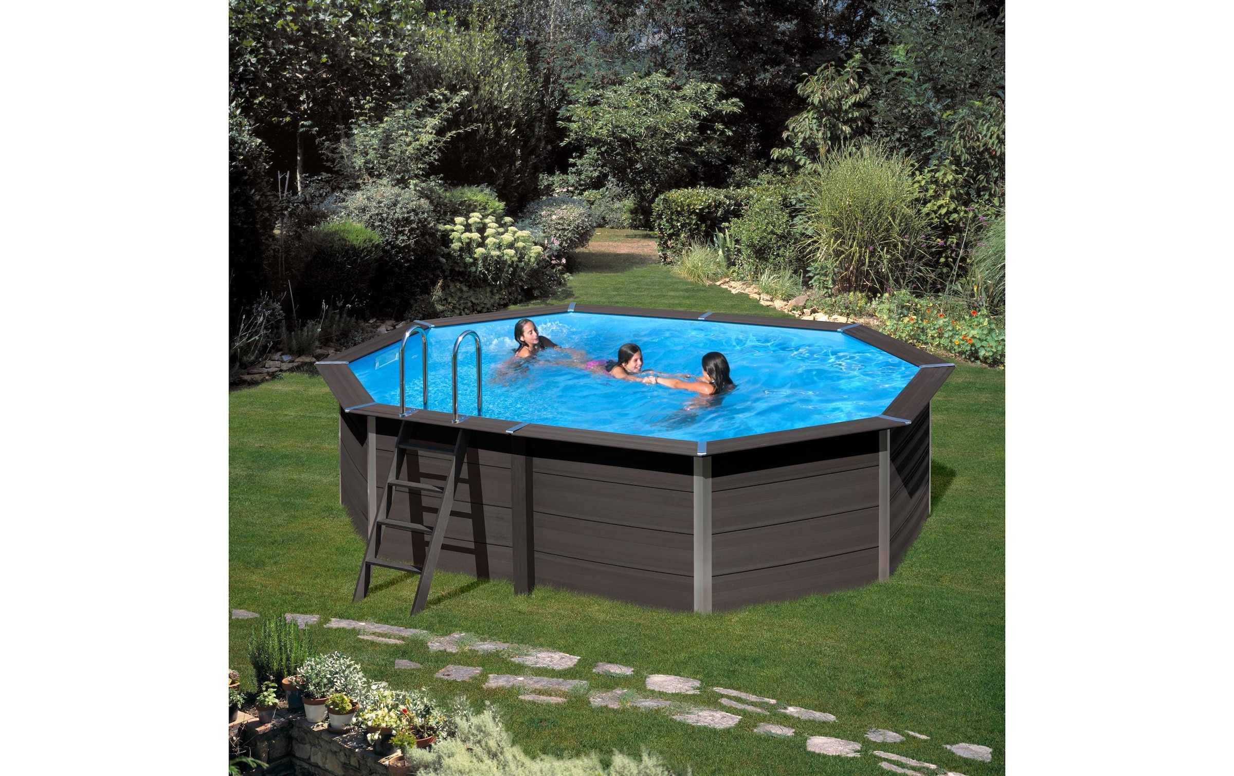 Gre Ovalpool »Avantgarde« 6-tlg., Composite Pool, BxLxH: 386x804x124 cm