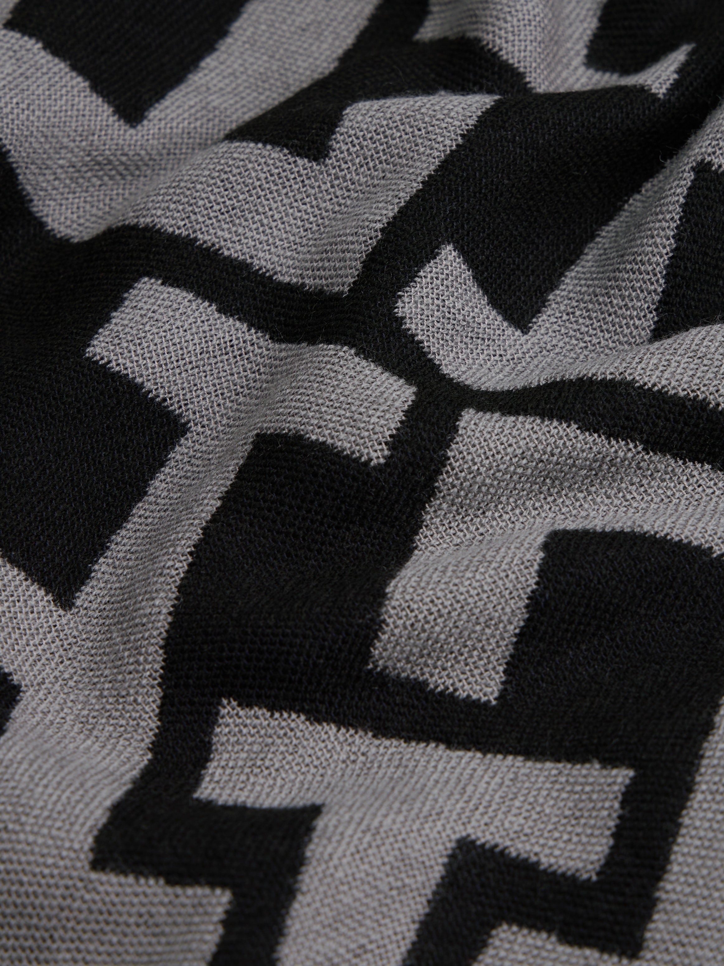 Tommy Hilfiger Schal »TH MONOGRAM HEAVY« mit kleinen Franzen an den Enden