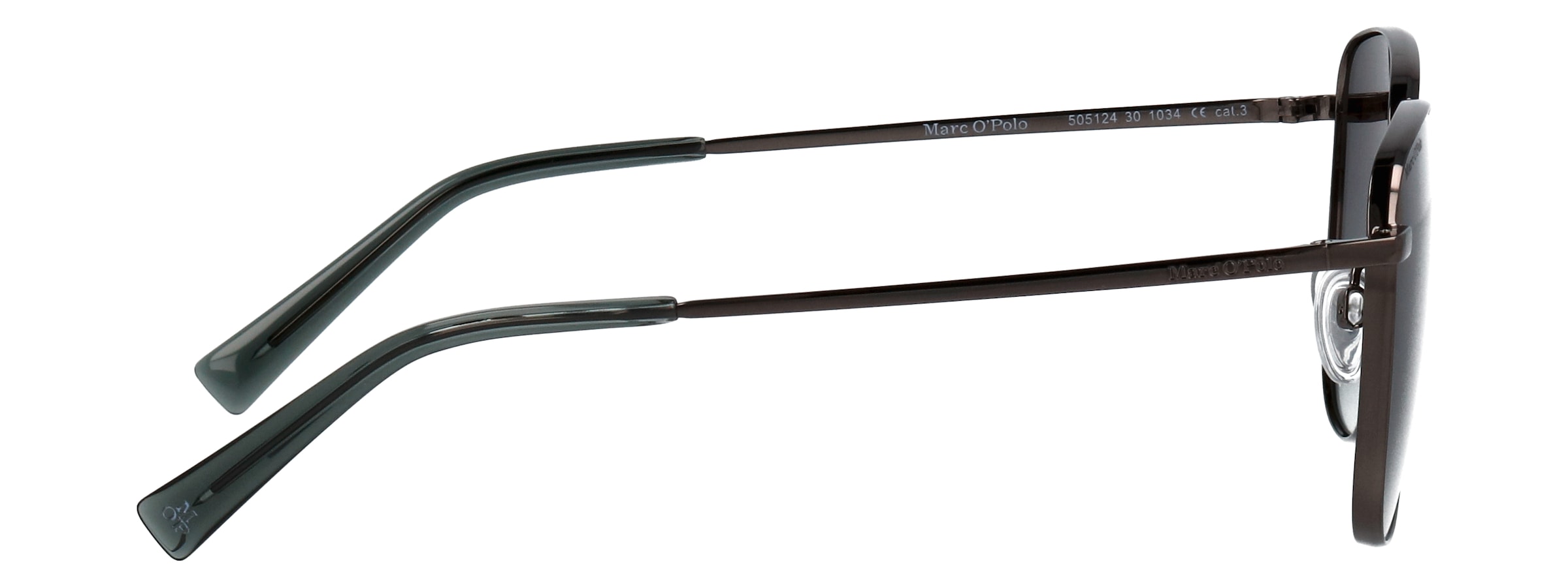 Marc O'Polo Lunettes de soleil »Modell 505124« Form Butterfly, Logoschriftzug auf Bügel, Metallfassung