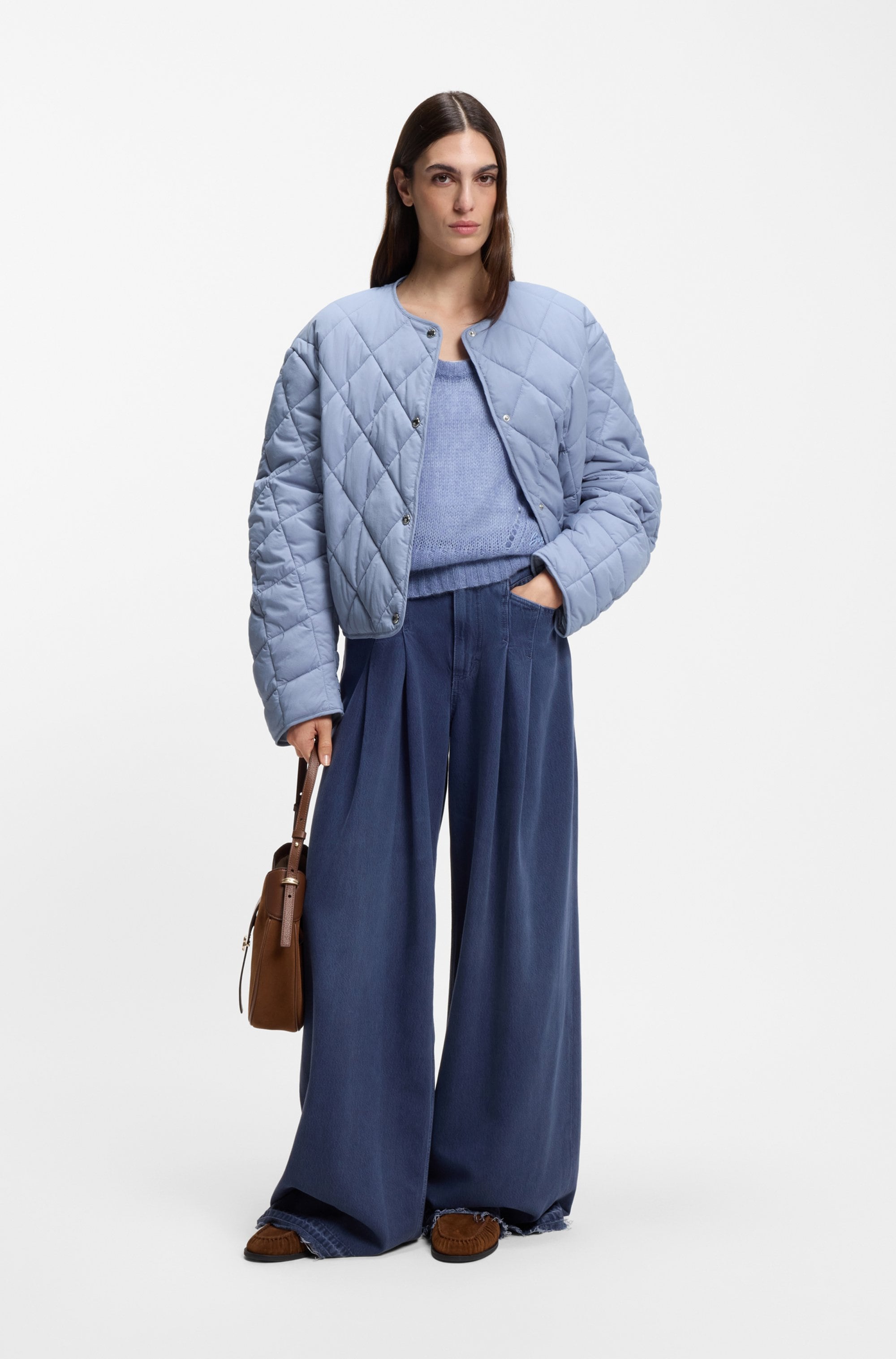 BOSS ORANGE Veste matelassée »Paressa Premium Damenmode« Übergangsjacke mit Raffung an den Ärmeln