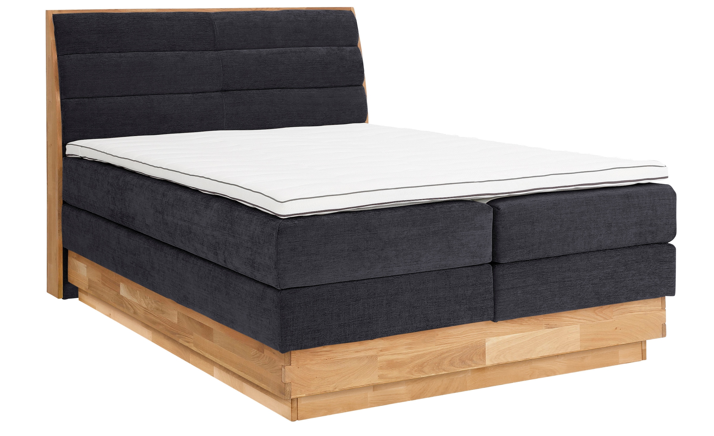 GOODproduct Boxspringbett »Jenna« ohne LED-Beleuchtung, mit zertifizierten, recycelten Bezugsstoffen