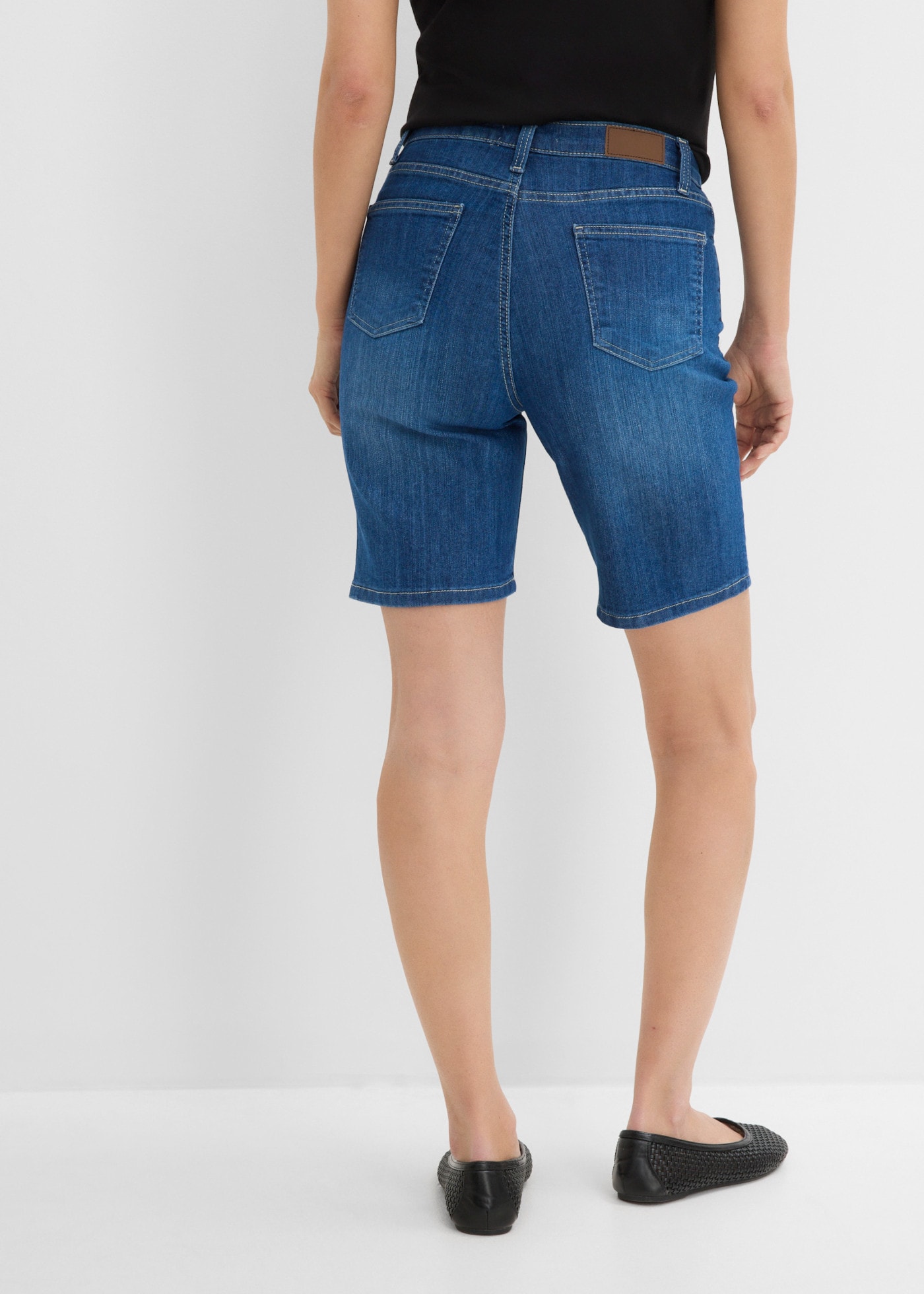bonprix Bermuda  Coupe regular fit, en coton, polyester et élasthanne