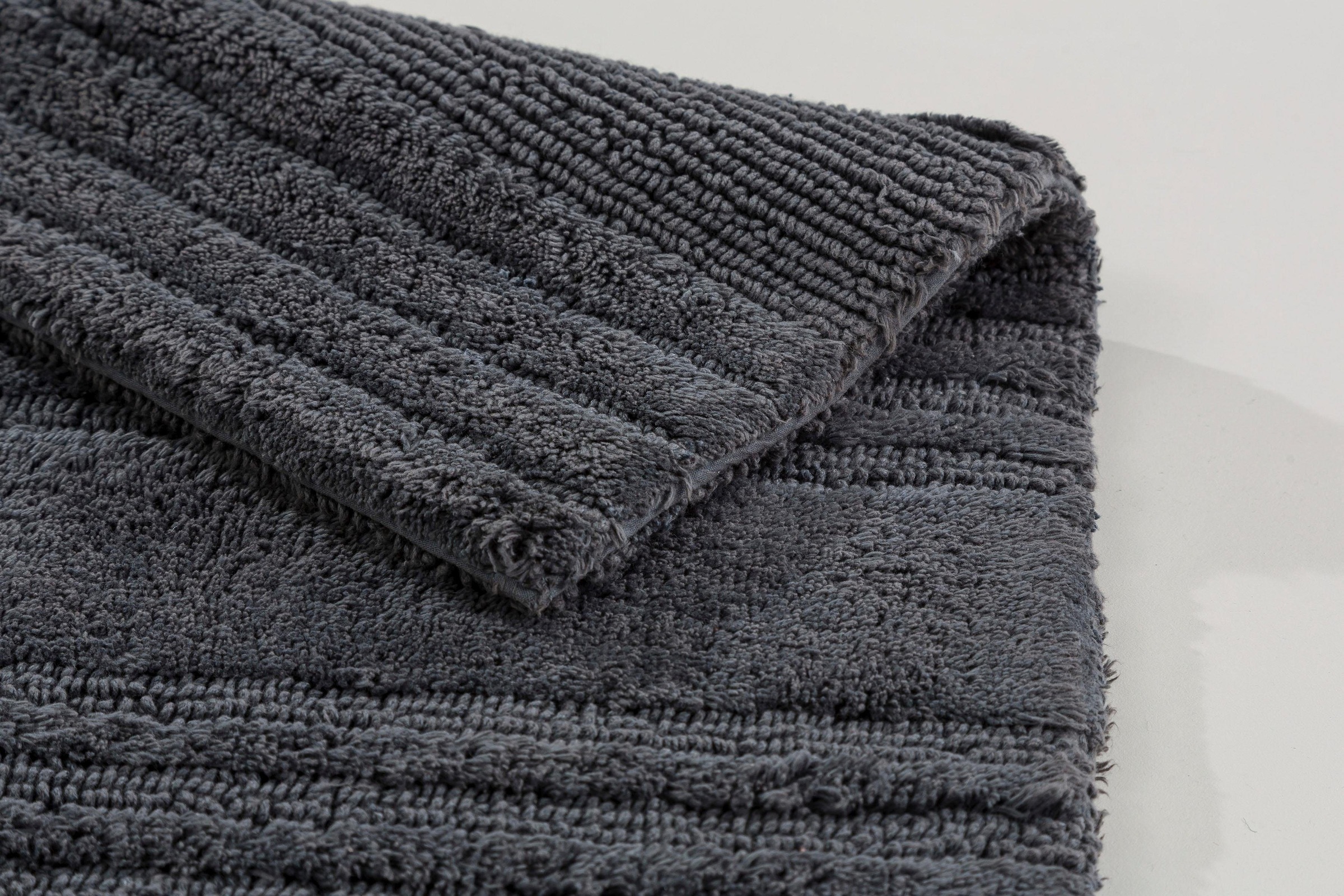 SCHÖNER WOHNEN-Kollektion Badematte »Bahamas  Streifen« Höhe 30 mm beidseitig nutzbar | fussbodenheizungsgeeignet waschbar, Streifen Design, Badezimmerteppich, Baumwolle