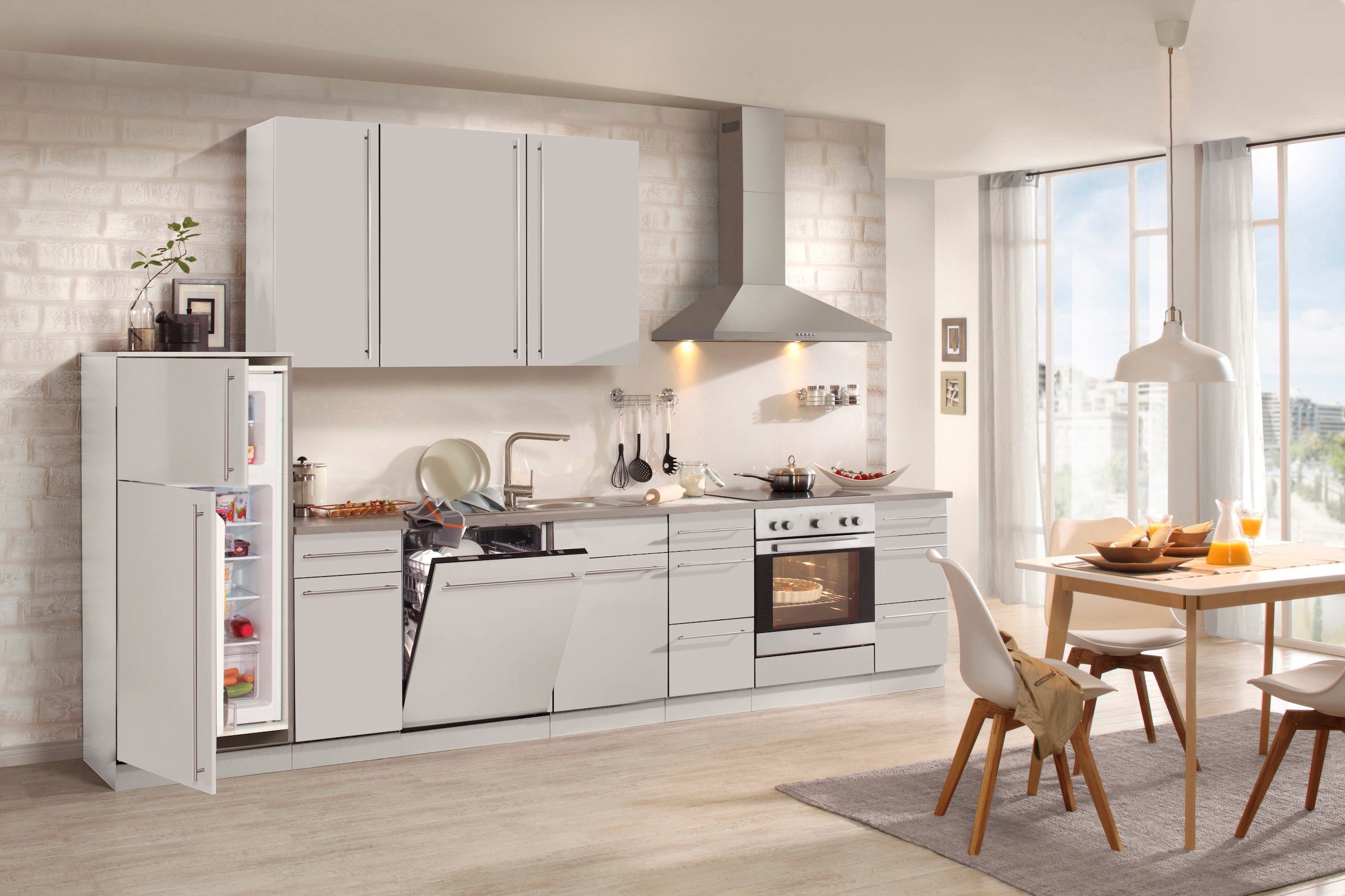 wiho Küchen Armoire basse »Chicago, TOPSELLER« 60 cm breit, 1 Schubkasten und 1 Tür