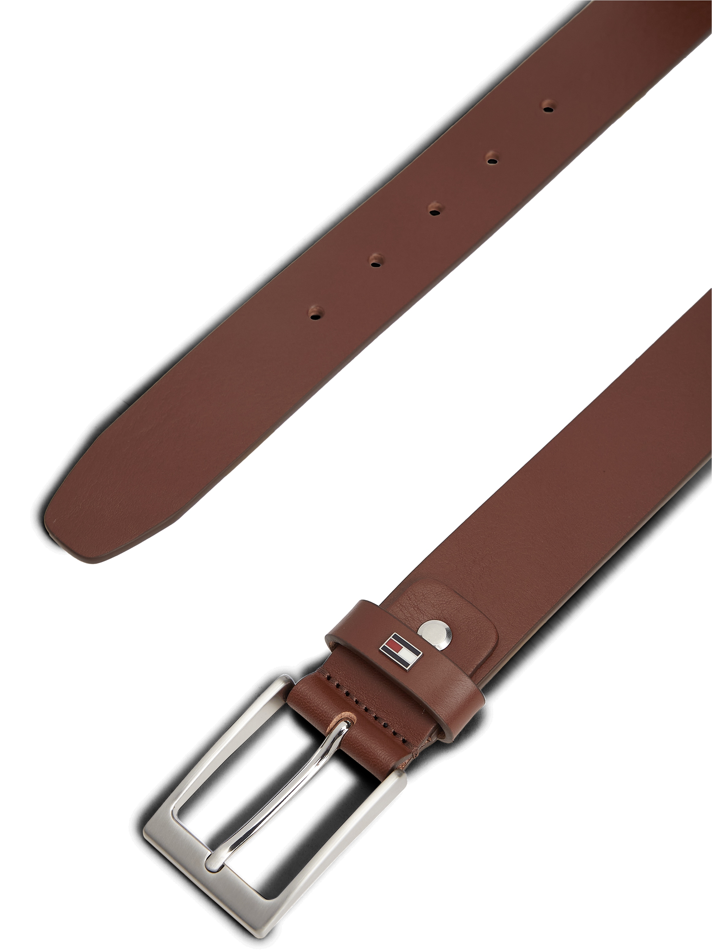 Tommy Hilfiger Ceinture en cuir »LAYTON 3.5 ADJ« mit Label-Pin