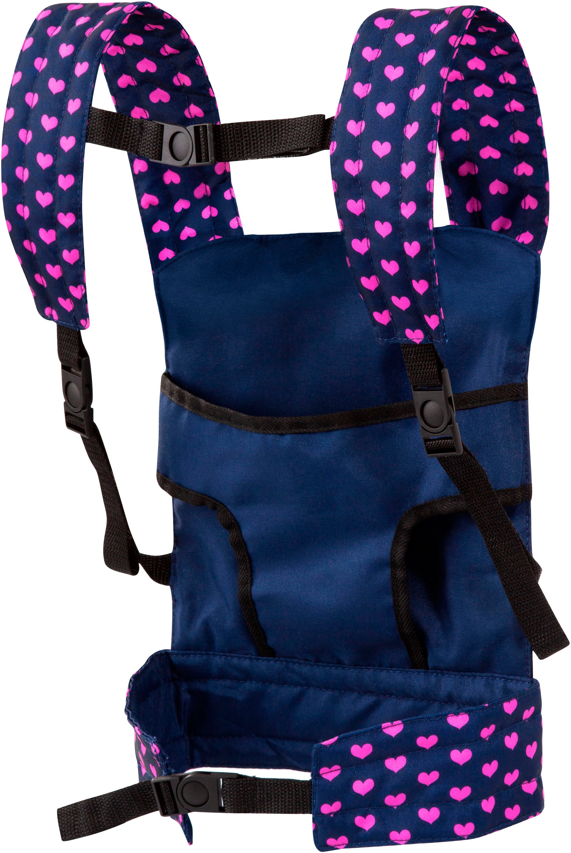 Bayer Puppen Trage »grau/rosa Schmetterling«