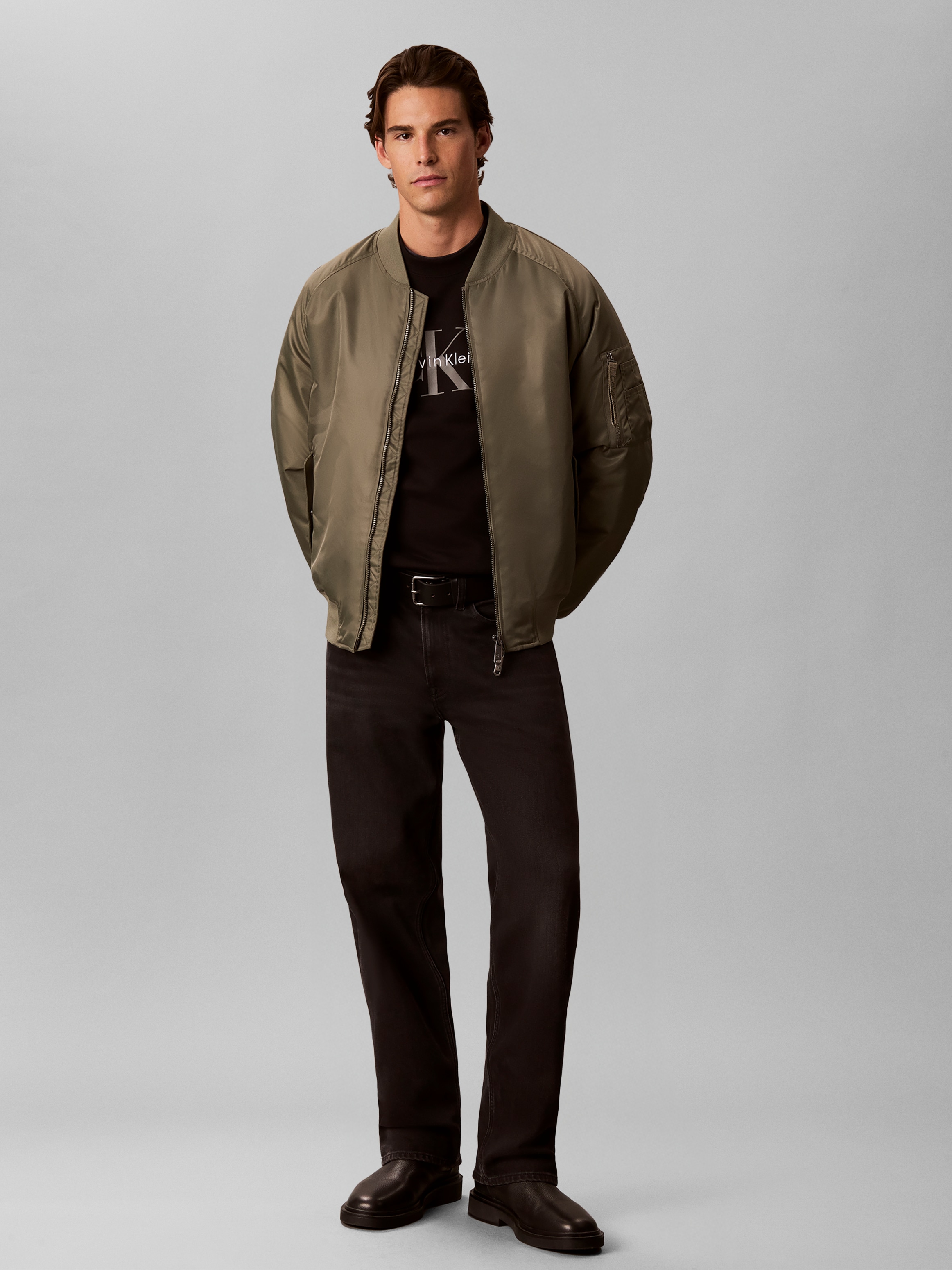 Calvin Klein Jeans Sweat-shirt , Col rond, coupe régulière, grand imprimé logo
