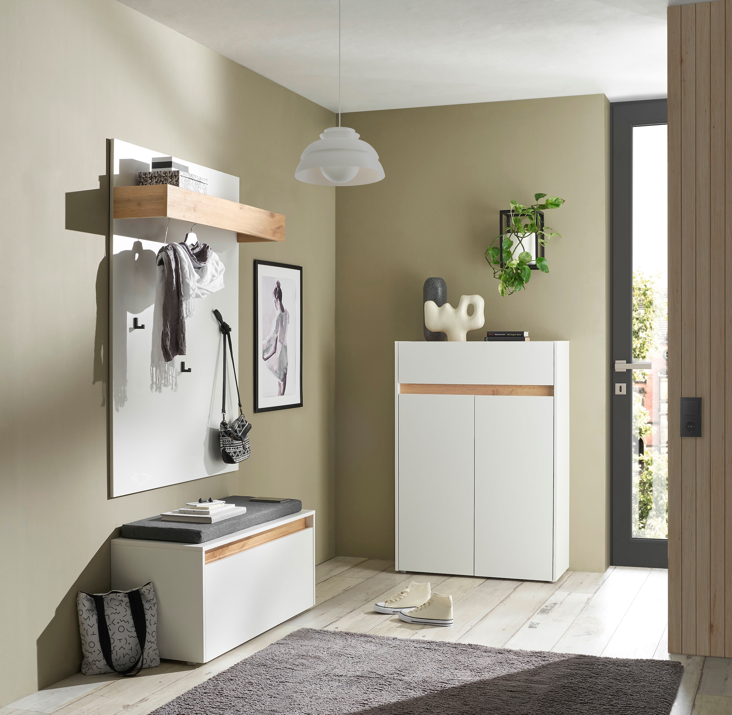 INOSIGN Ensemble de vestiaires »City/Giron, moderne Garderobe, viel Stauraum, ca. 24 Schuhe« Set, 3 cuis tlg.