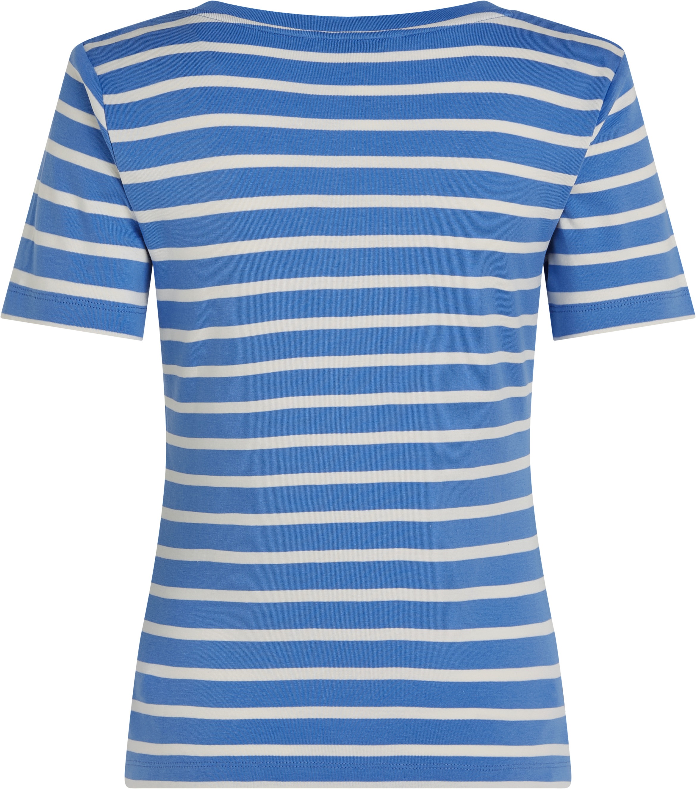 Tommy Hilfiger T-Shirt »SLIM CODY V-NK SS mit V-Ausschnitt und Streifen« Baumwolle, slim fit