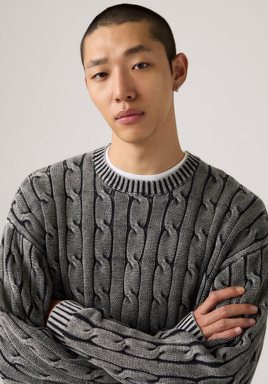 Levi's® Pull en tricot »CARMEL CABLE CREW« mit Strickmuster