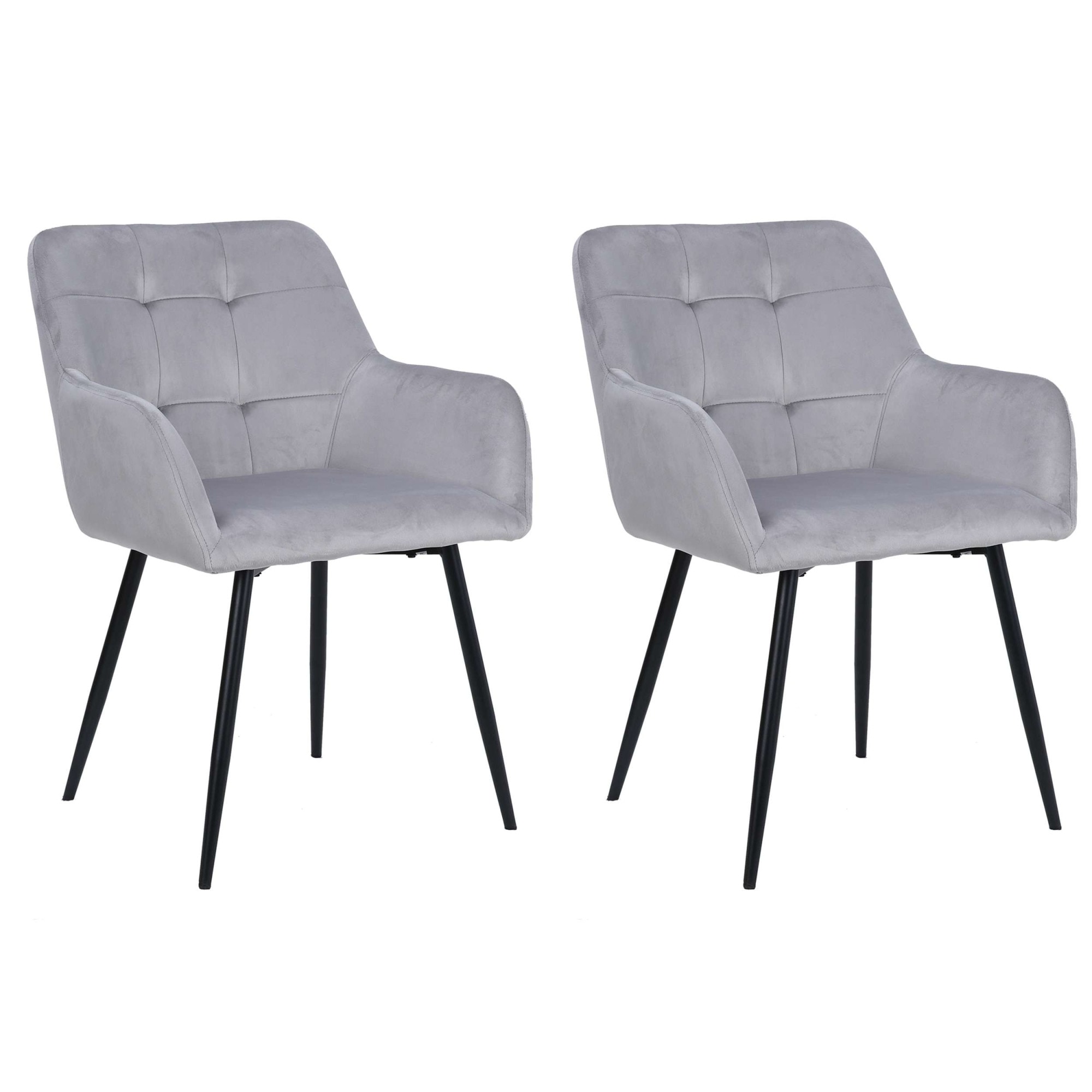 GOODproduct Chaise de salle à manger »Bostony« () 2 cuisgepolsterte Rückenlehne, Armlehne und Sitzfläche, Sitzhöhe 49 cm