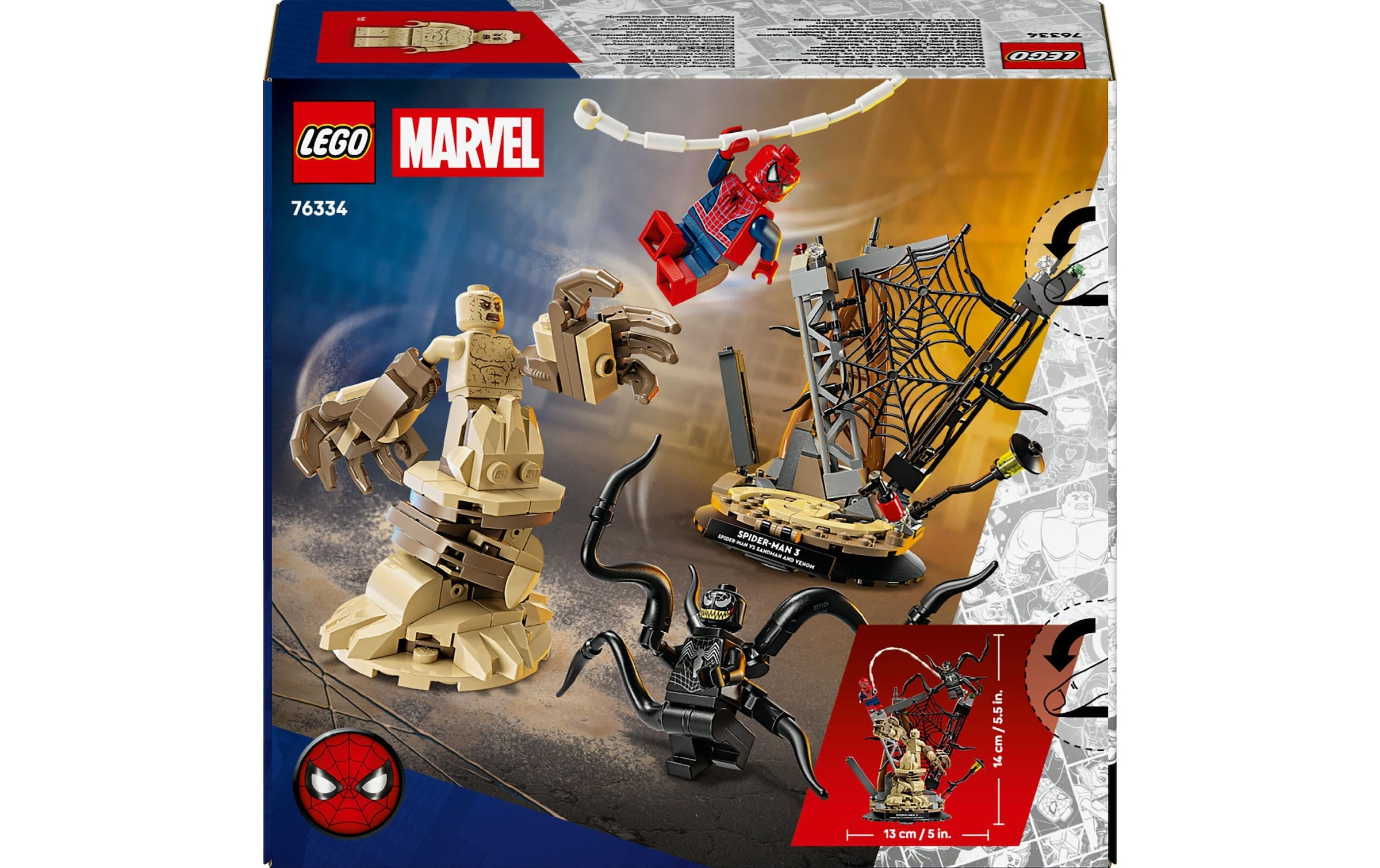LEGO® Konstruktionsspielsteine »Marvel Grosser Showdown: Spider-Man vs. Sandman 76334«