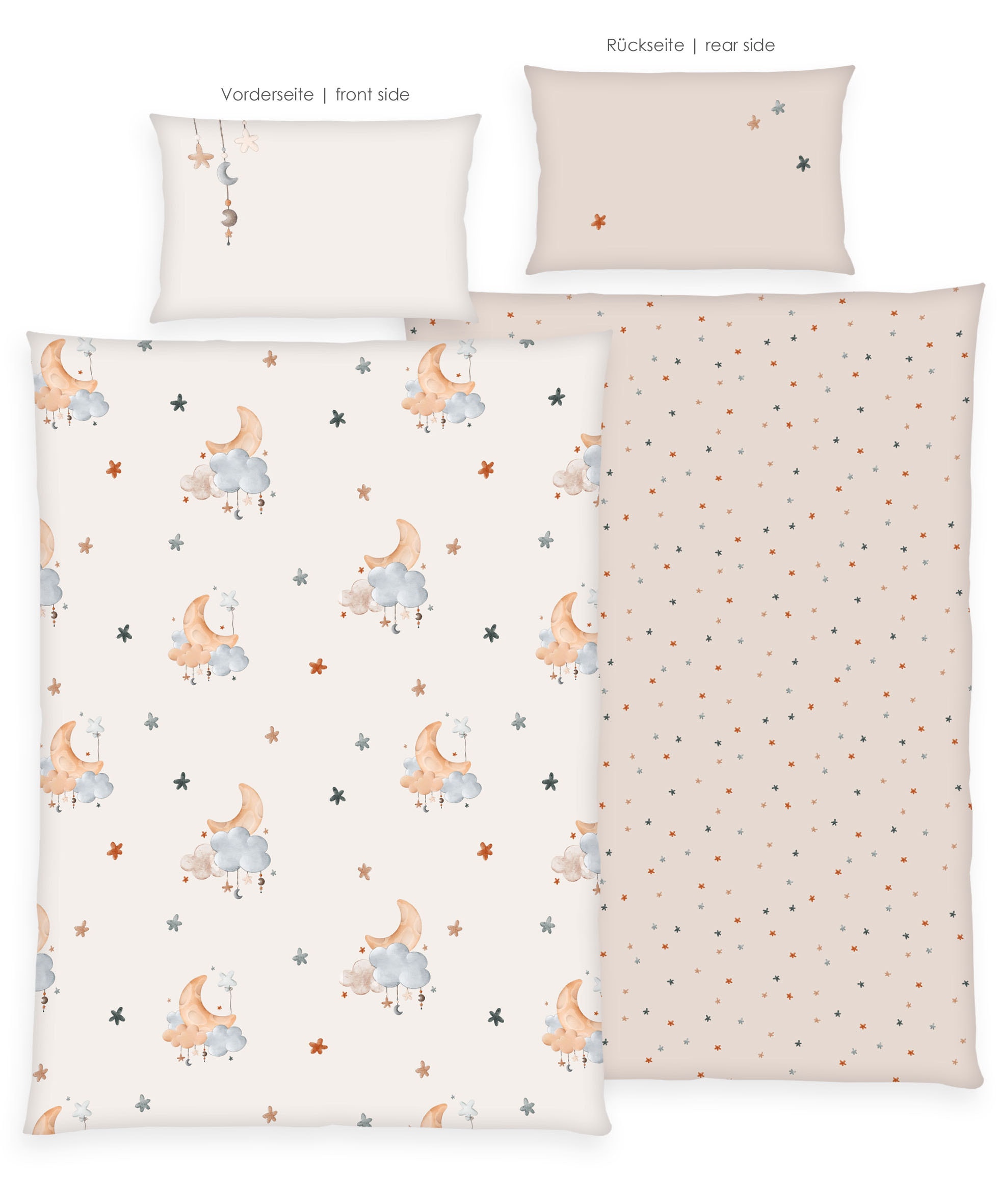 Baby Best Linge de lit pour bébé »BabyBest Moon and Stars« 2 cuis