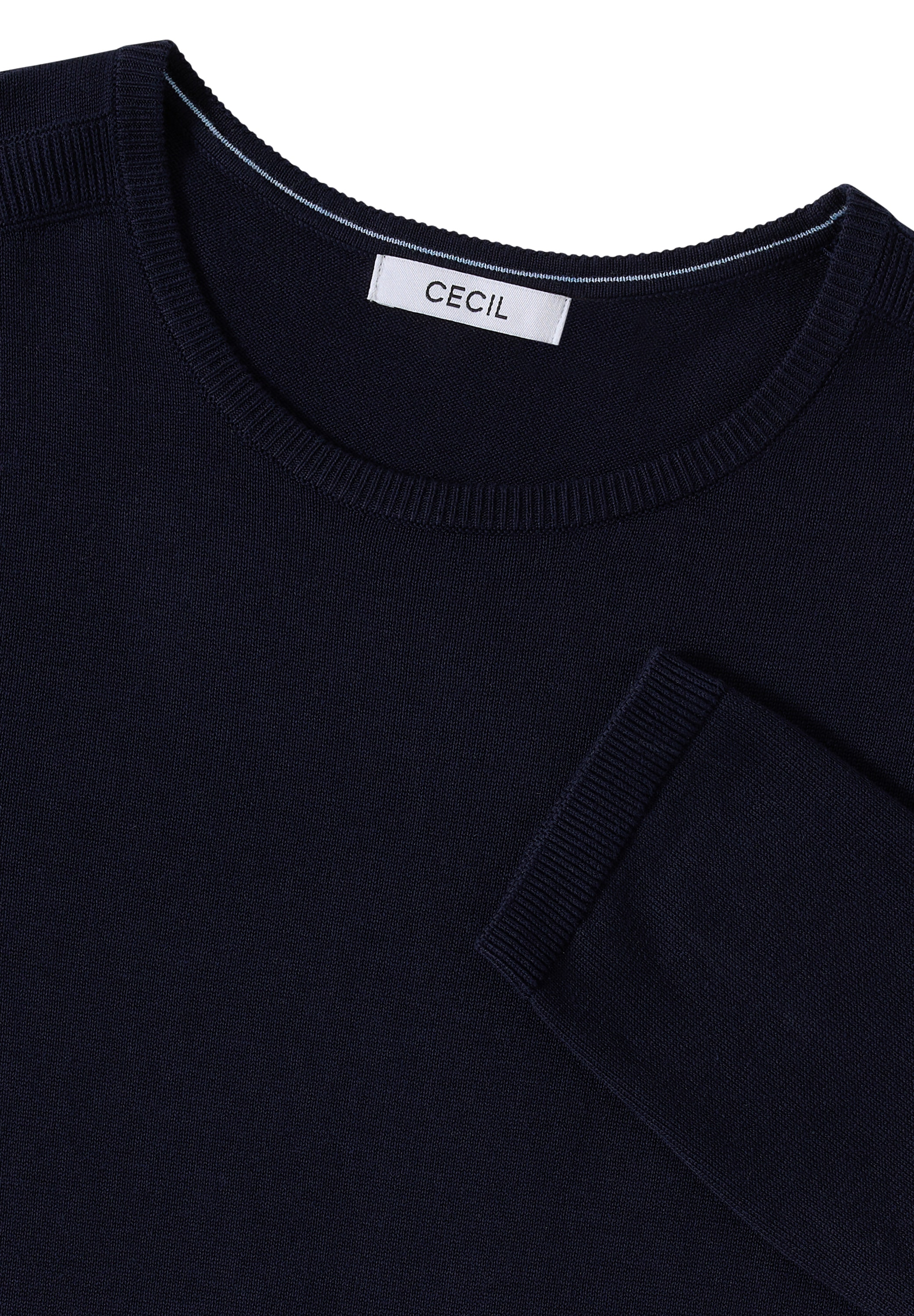 Cecil Pull en tricot mit feinem Detail an der Schulter und Viskose-Anteil