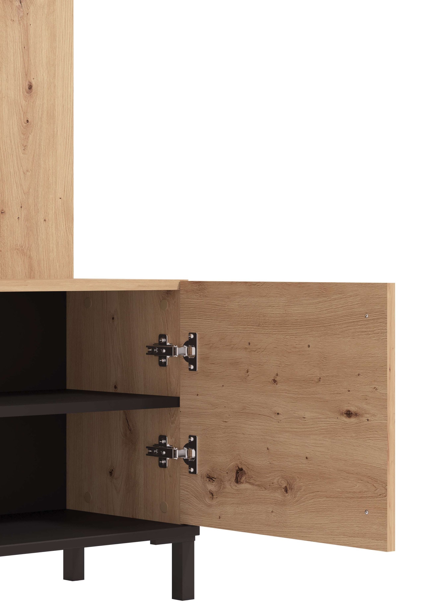 Home affaire Vestiaire compact »Nino Flurgarderobe, Dielenschrank, Flurmöbel, Garderobe, Breite 135 cm« Schuhschrank, Spiegel, Haken, viel Stauraum, ideal für kleine Räume