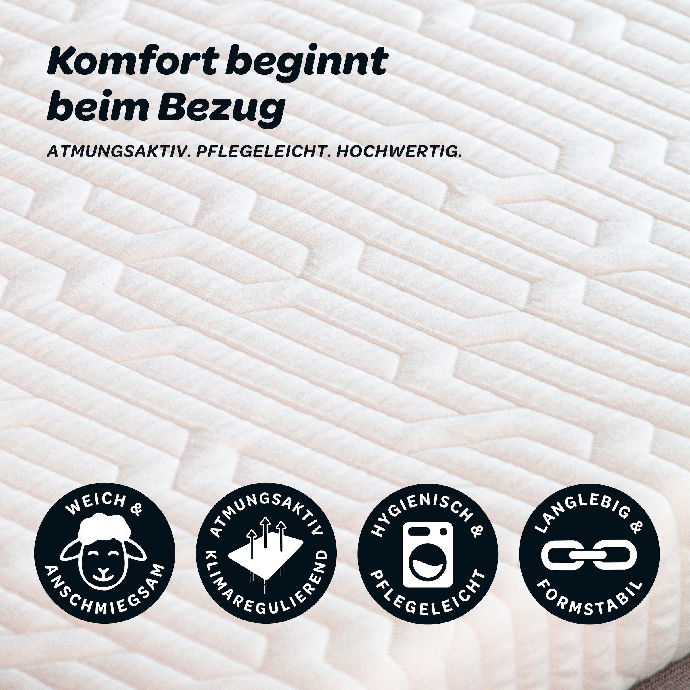Dunlopillo Topper »Elements, Premium Viscotopper 90x200 & 140x200 cm« Matratzentopper Made in EU Geeignet für Boxspringbetten