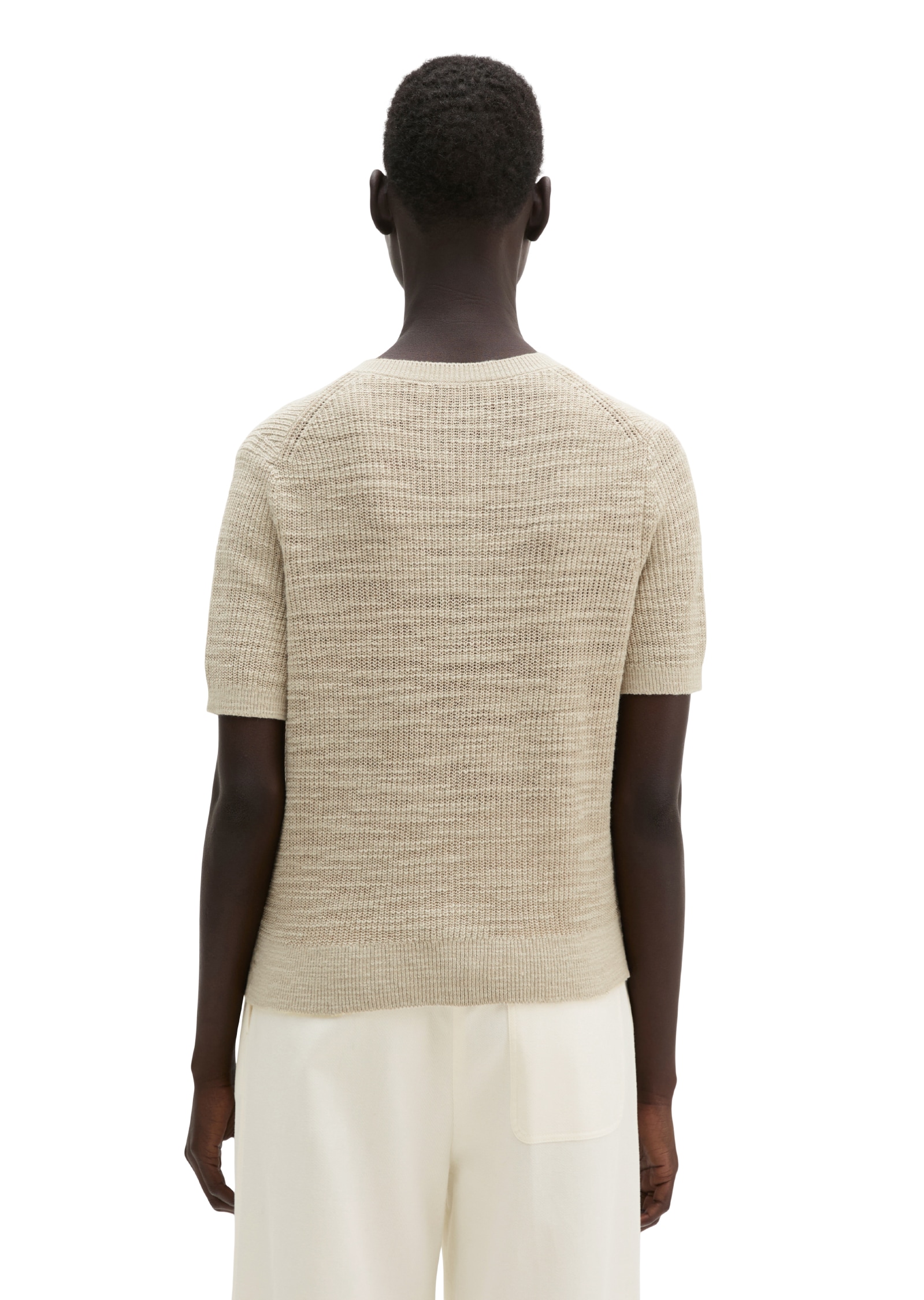 Marc O'Polo Cardigan loose en mélange lin-coton