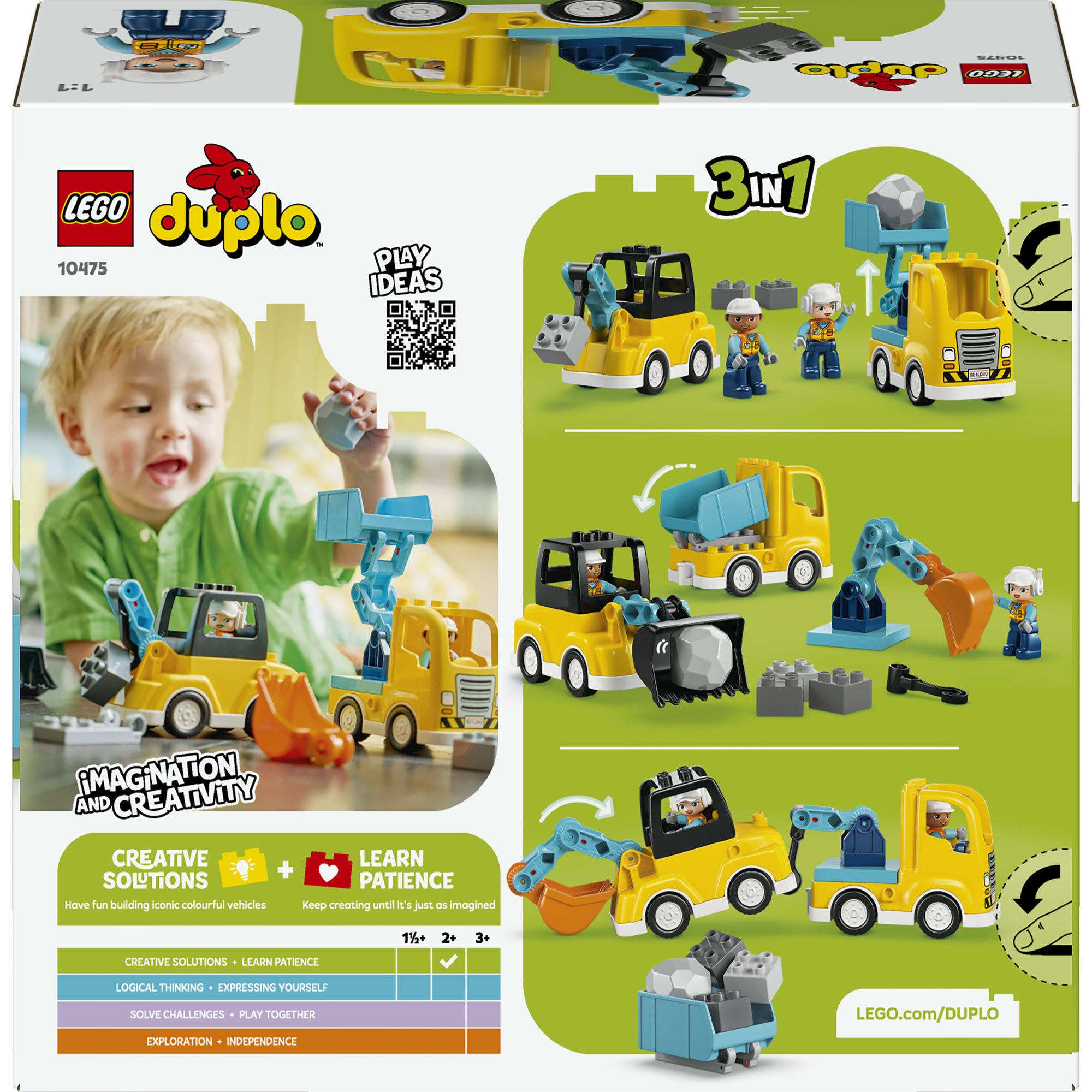 LEGO® Pions de construction »Baufahrzeuge – 3-in-1-Set (10475), LEGO DUPLO Town« Made in Europe