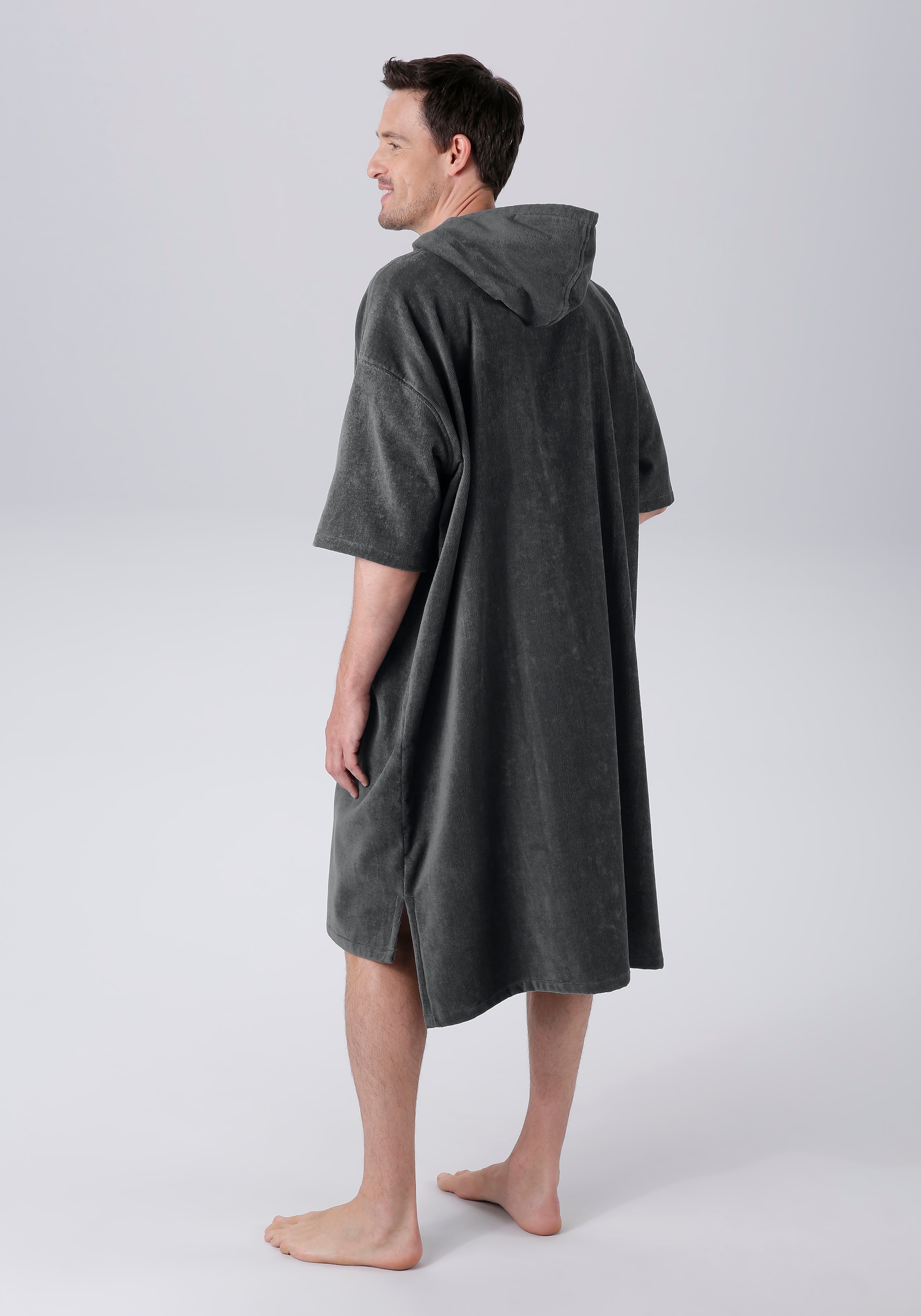 KangaROOS Badeponcho »Summer, ideal für Sauna, Spa & im Urlaub, Damen & Herren« 1 Stk. Surfponcho, mit Bauchtasche, 100% Baumwolle, Frottee