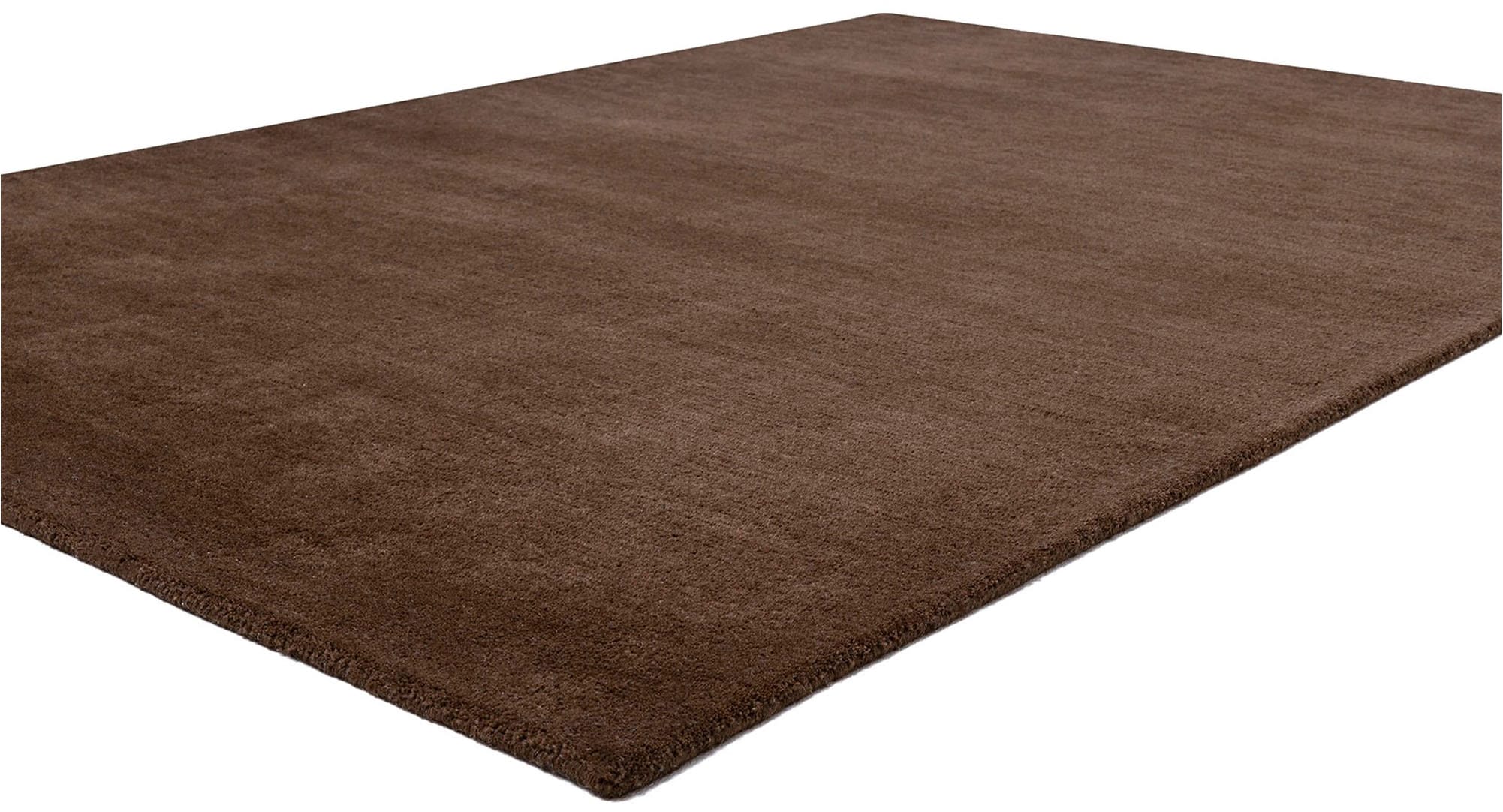 GOODproduct Wollteppich »Gabbo Natur, Handgefertigt, Teppich, reine Wolle, meliert« rechteckig 14 mm Höhe reine Wolle, Uni, Wohnzimmer, Schlafzimmer, Esszimmer