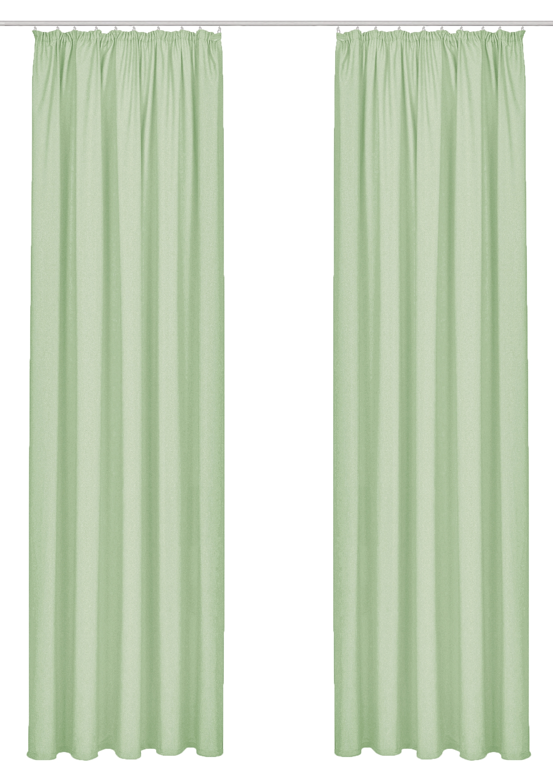 GOODproduct Rideau »Raja, Gardinen mit Kräuselband, blickdicht, Wohnzimmer, Topseller!« Bande volante 2 cuis tlg. lot de 2, best-seller, uni, moderne, facile d'entretien, microfibre