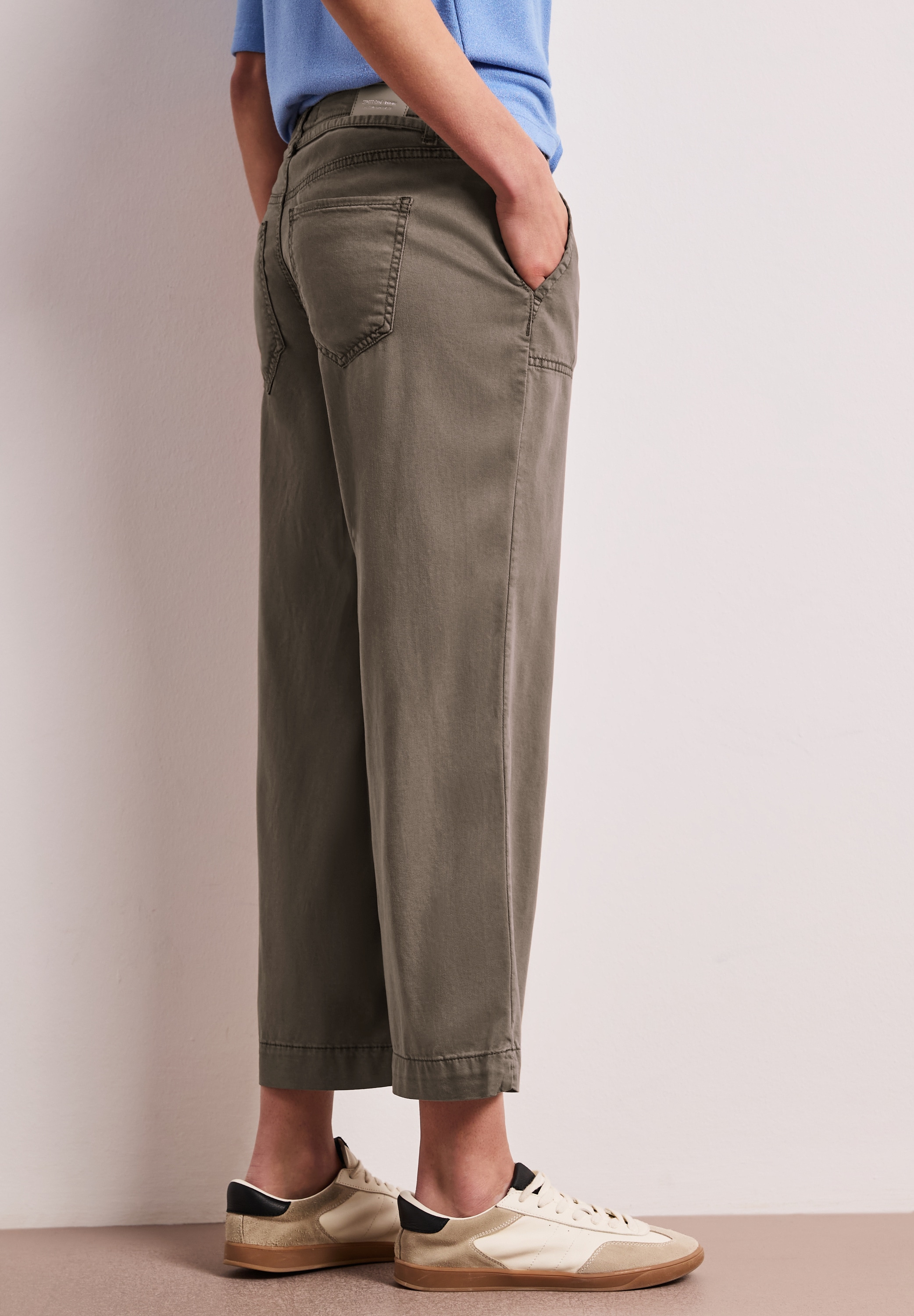 STREET ONE Jeans large »Style Emee« Jean Wide Leg avec détail ceinture
