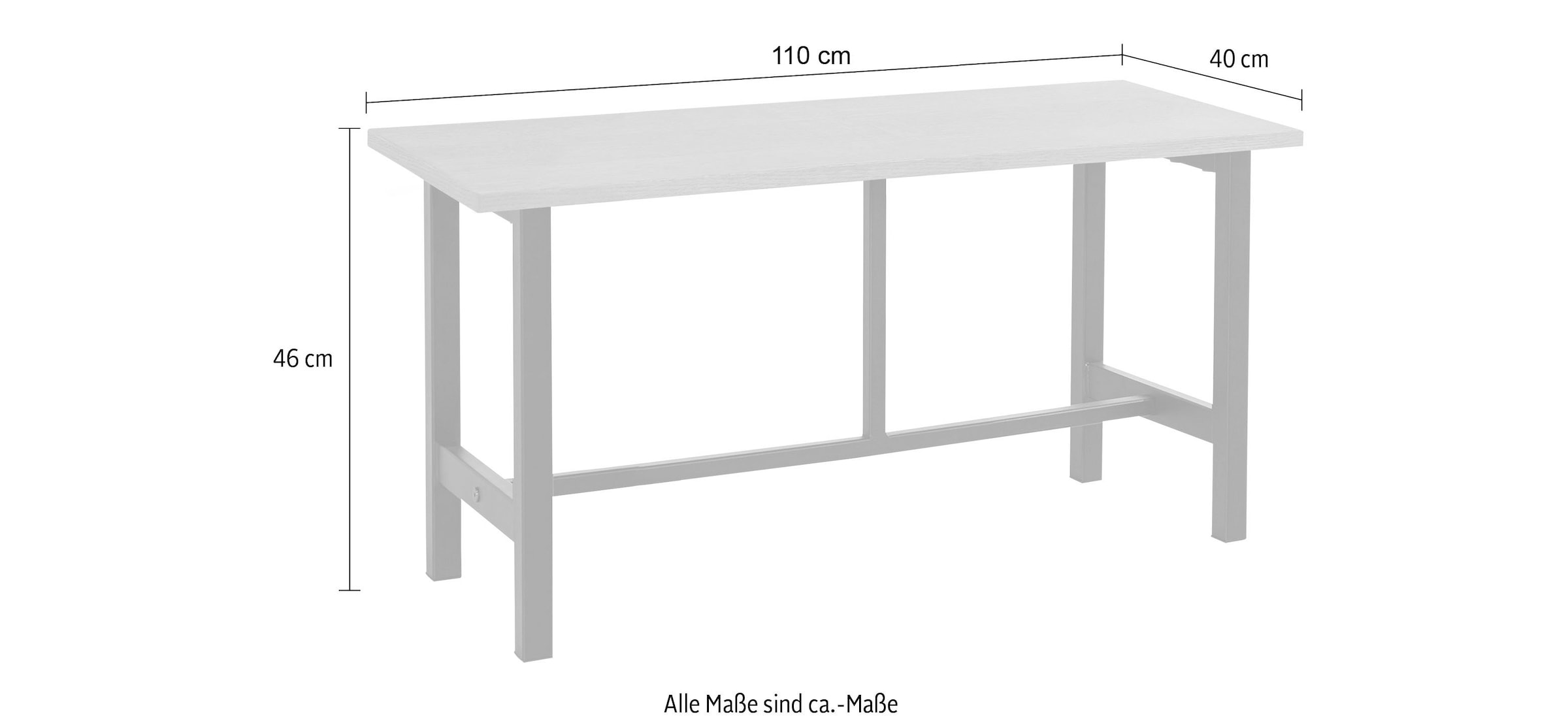 Home affaire Essbank »Sare« Mit Echtholzfurnier aus Eiche