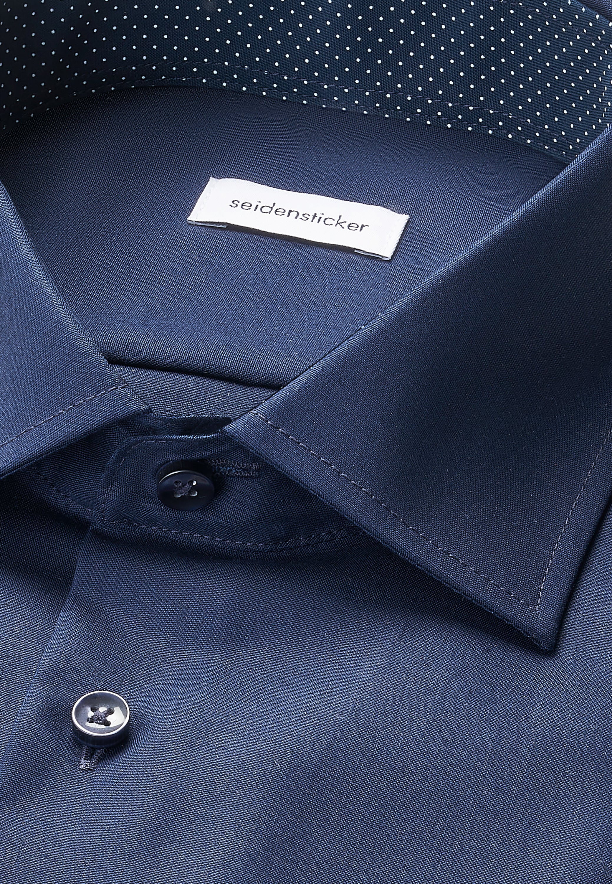 seidensticker Chemise d'affaires »Schwarze Rose« Regular 1/1 Kentkragen Uni