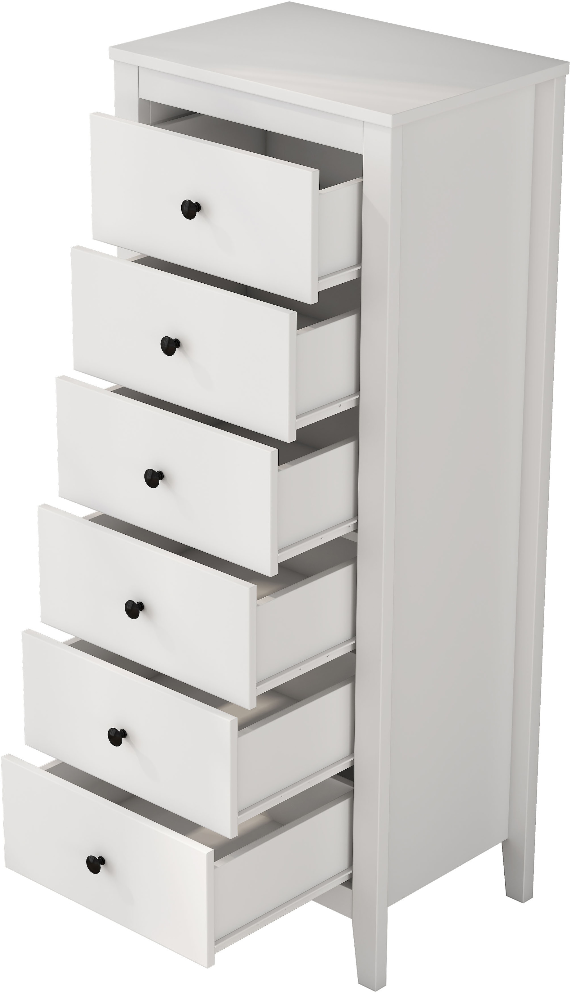 GOODproduct Kombikommode »Borkum Sideboard Anrichte mit 6 Schubladen Landhaus weiss Bestseller« hochwertige Griffe aus Metall, 