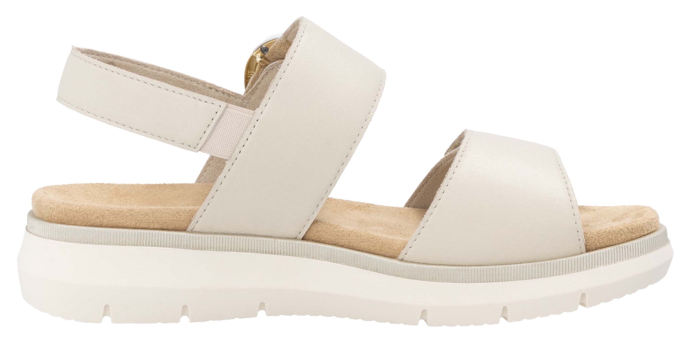 Remonte Riemchensandale  , Sandale, Bequemschuh, Sommerschuh mit praktischen Klettverschlüssen