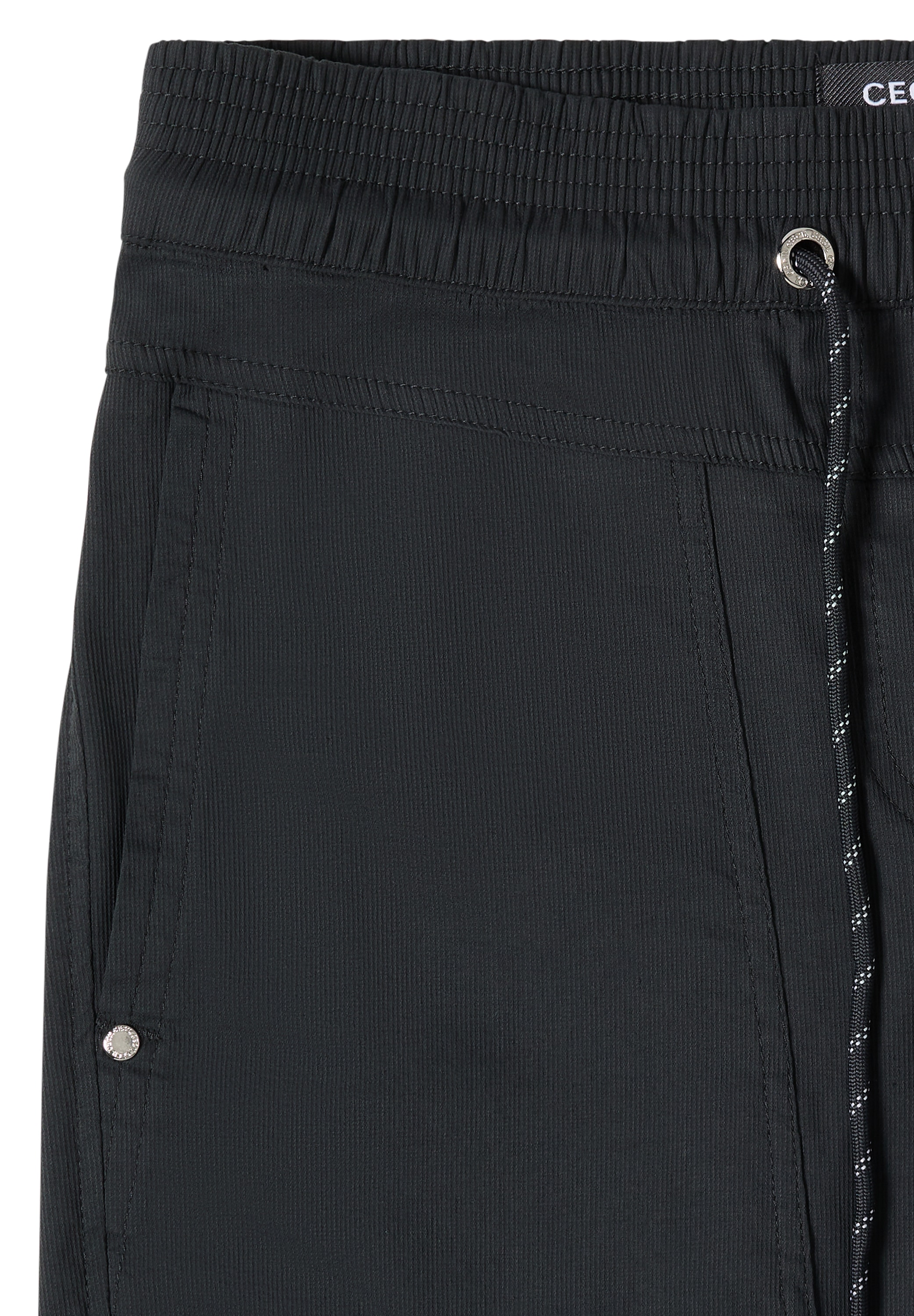 Cecil Pantalon en tissu  Elastikbund, feines Streifemuster, Loose Fit