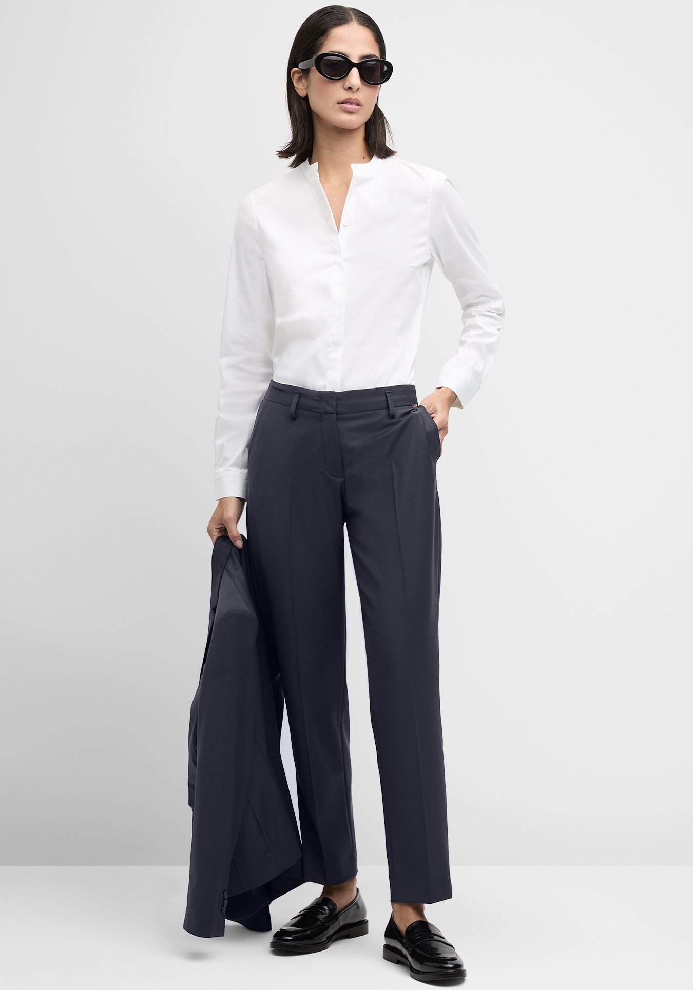 Cinque Blouse chemise »CIPAPER« CIPAPER,  avec plaque de marque sur l'ourlet