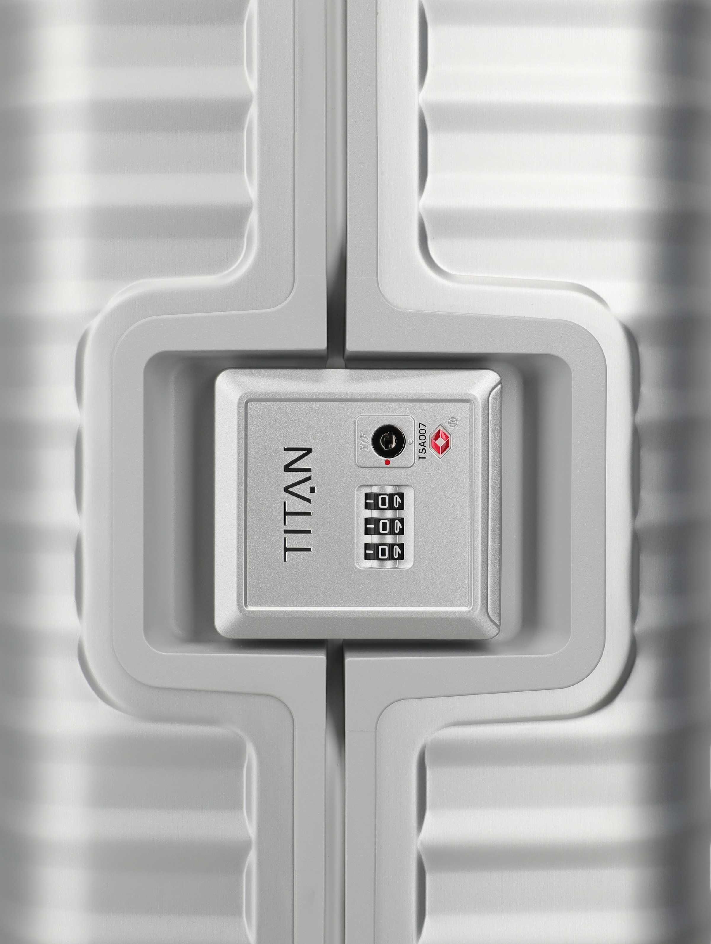 TITAN - Made in Germany Trolley »ETERNITY Aluminium Koffer« 45 litre 4 Rollen Fermeture cadre TSA, compartimentation intelligente & roulettes silencieuses