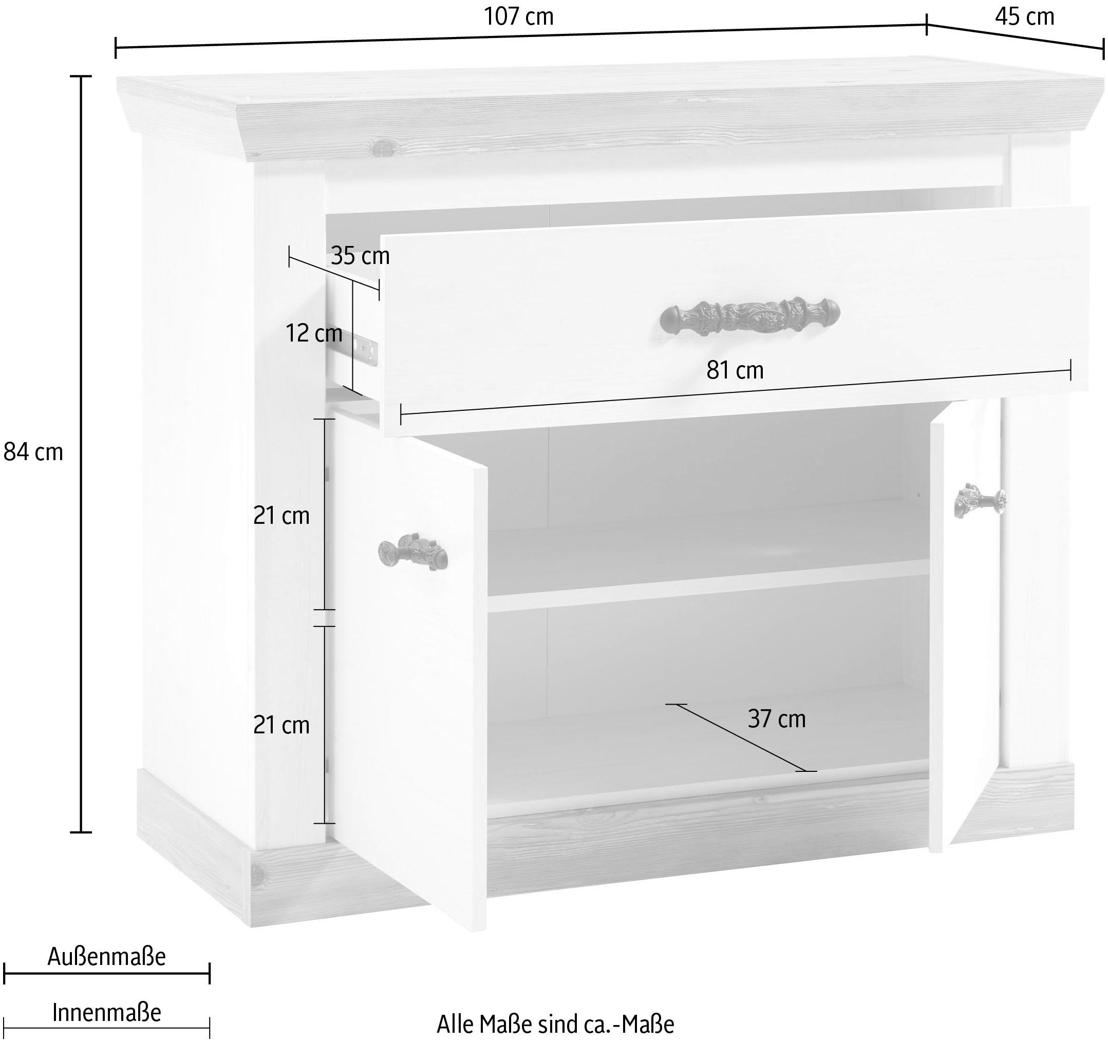 Home affaire Commode »Florenz« Breite ca, 107 cm
