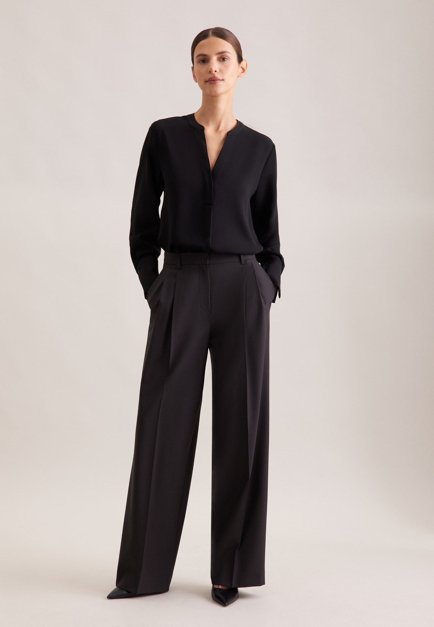 seidensticker Klassische Bluse »Schwarze Rose«, Tunika Uni
