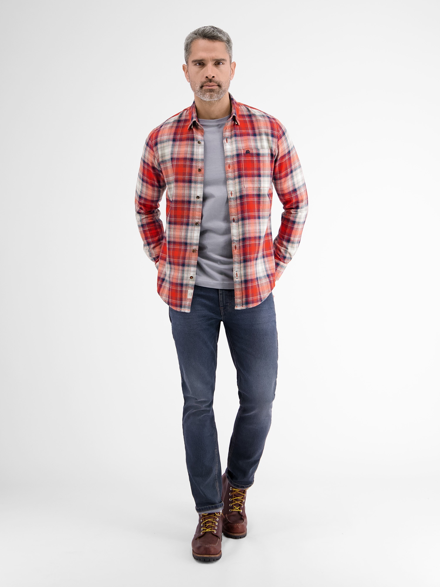 LERROS Langarmhemd »Poplinhemd in Twillqualität«