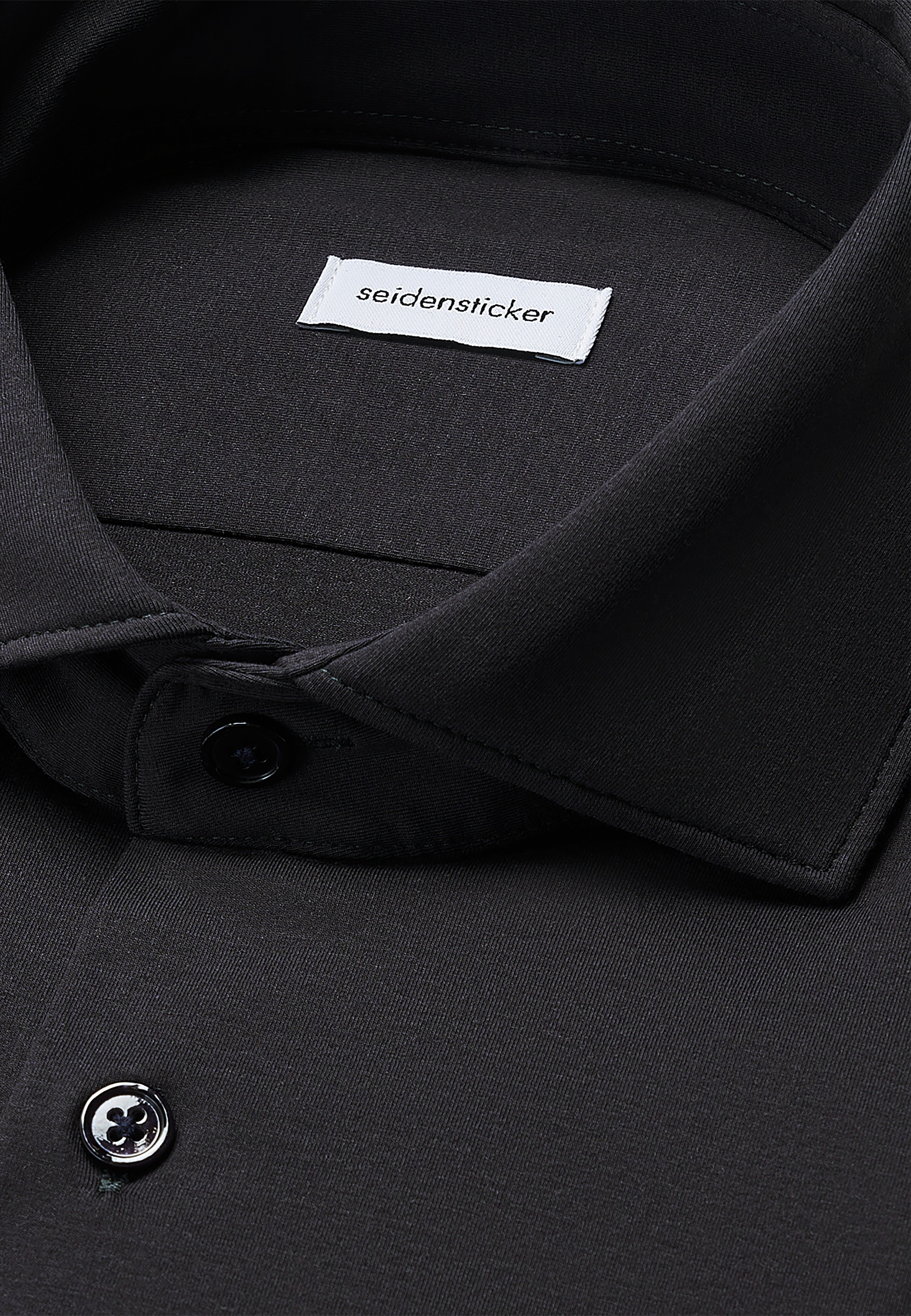 seidensticker Businesshemd »Schwarze Rose« Slim 1/1 Kentkragen Uni