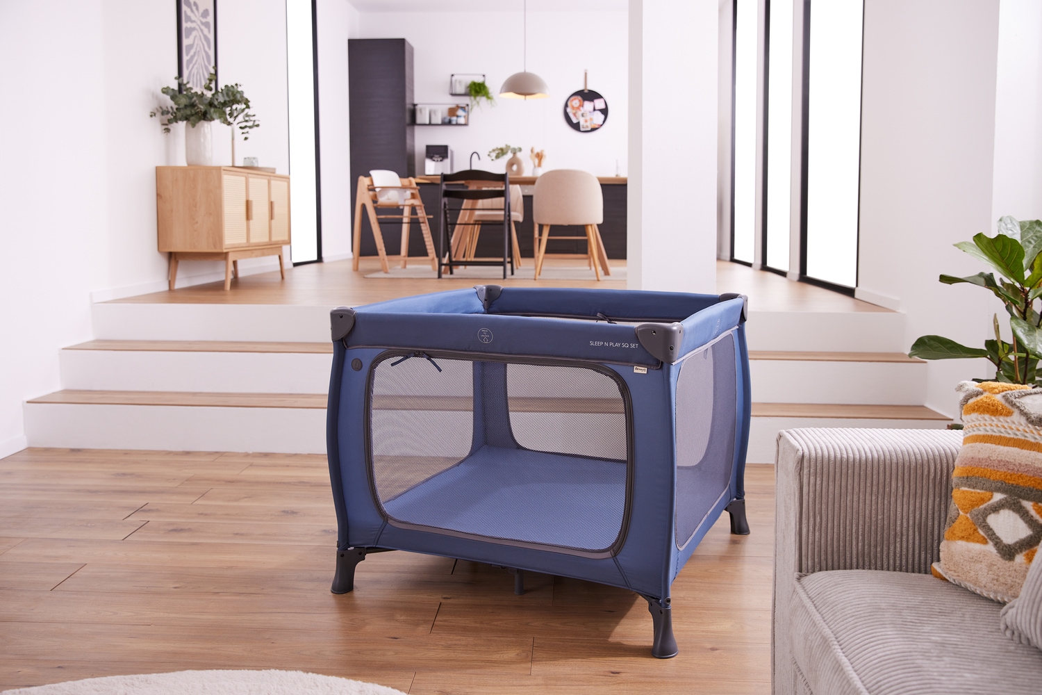 Hauck Baby-Reisebett »Sleep N Play SQ, Set dark blue« inklusive Schaumstoff-Matratze