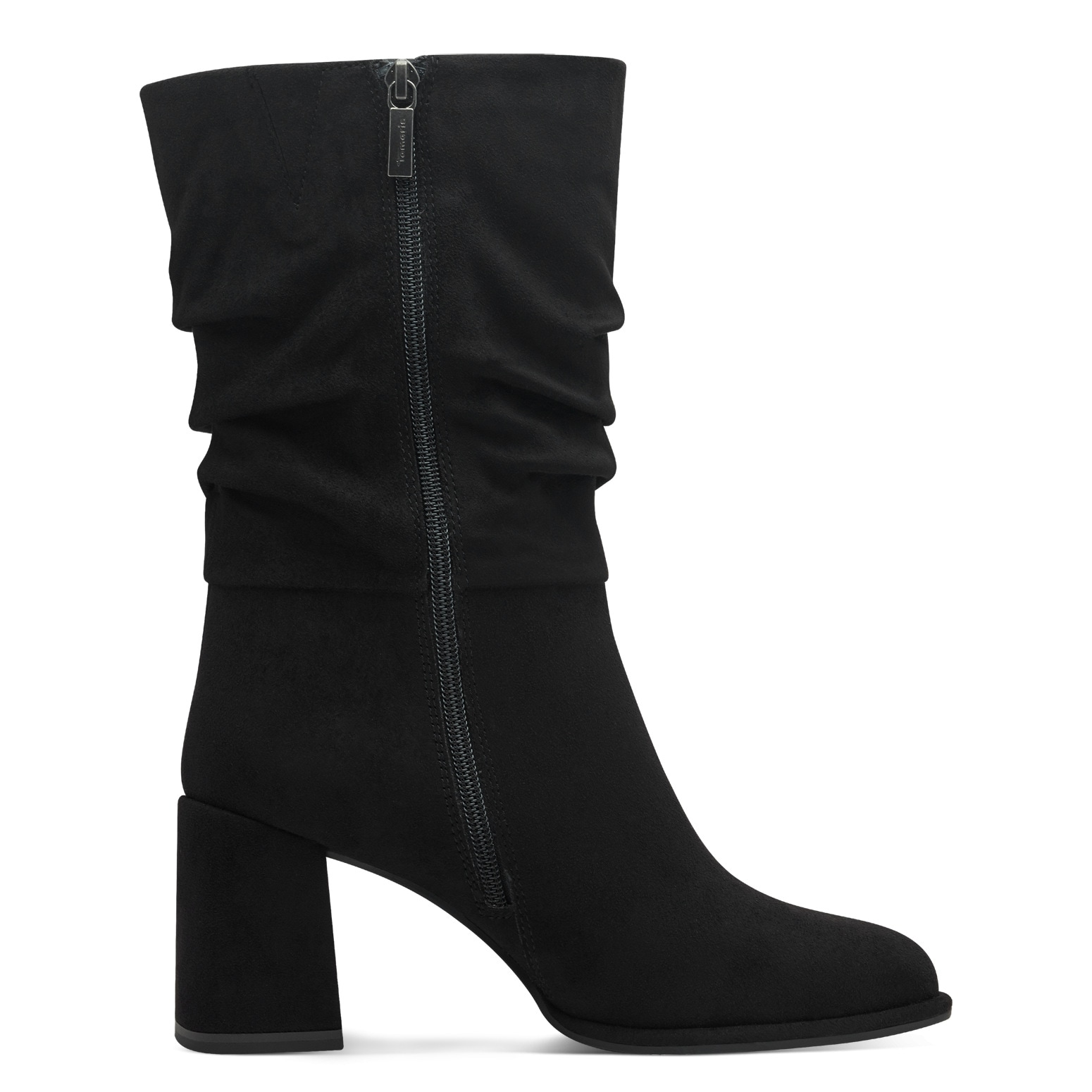 Tamaris Stiefel  Blockabsatz, Kurzstiefel mit Reissverschluss, in veganer Verarbeitung