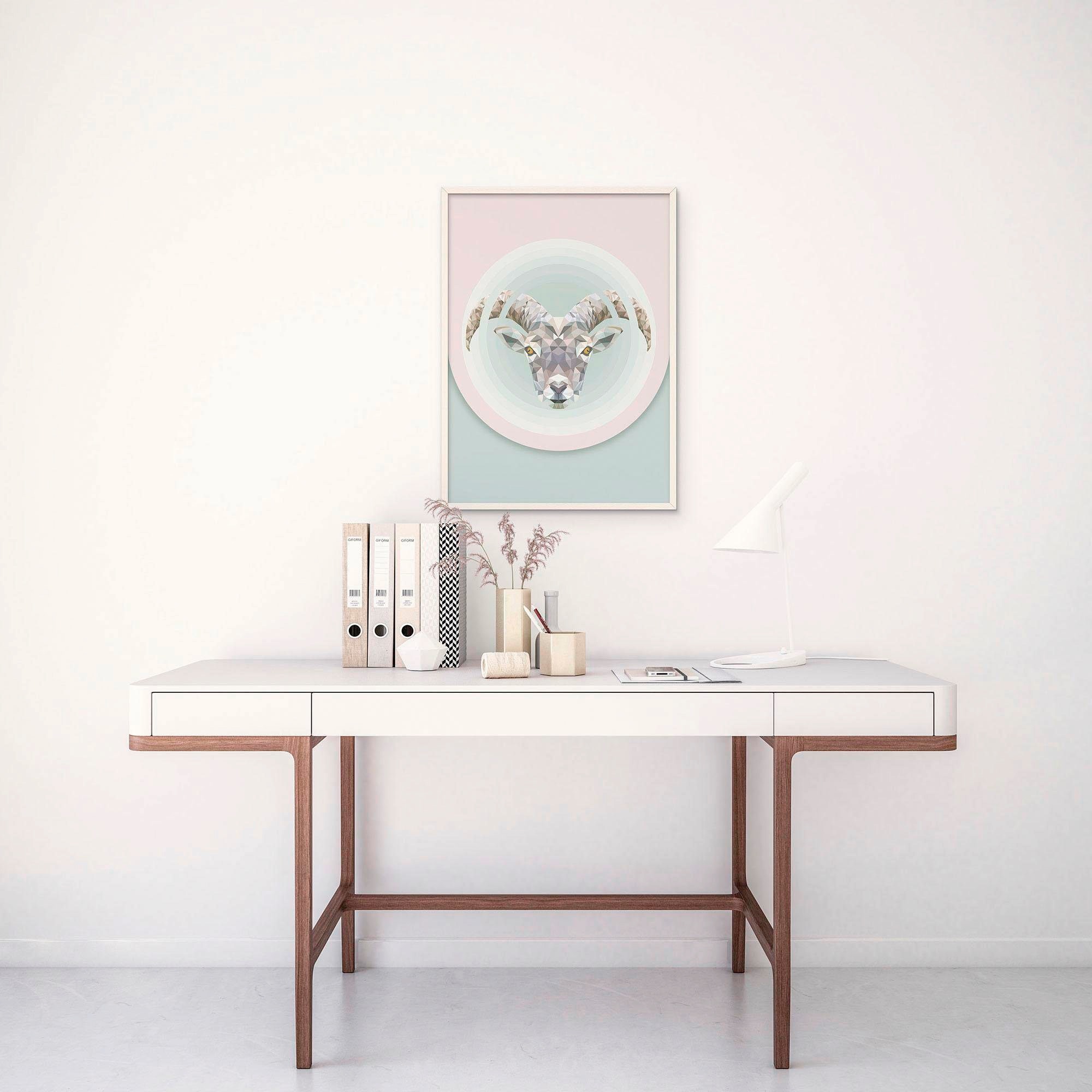 Komar Bild »Capricorn« Tiere 1 Stk. tlg. Wandbild zur Dekoration - ohne Rahmen