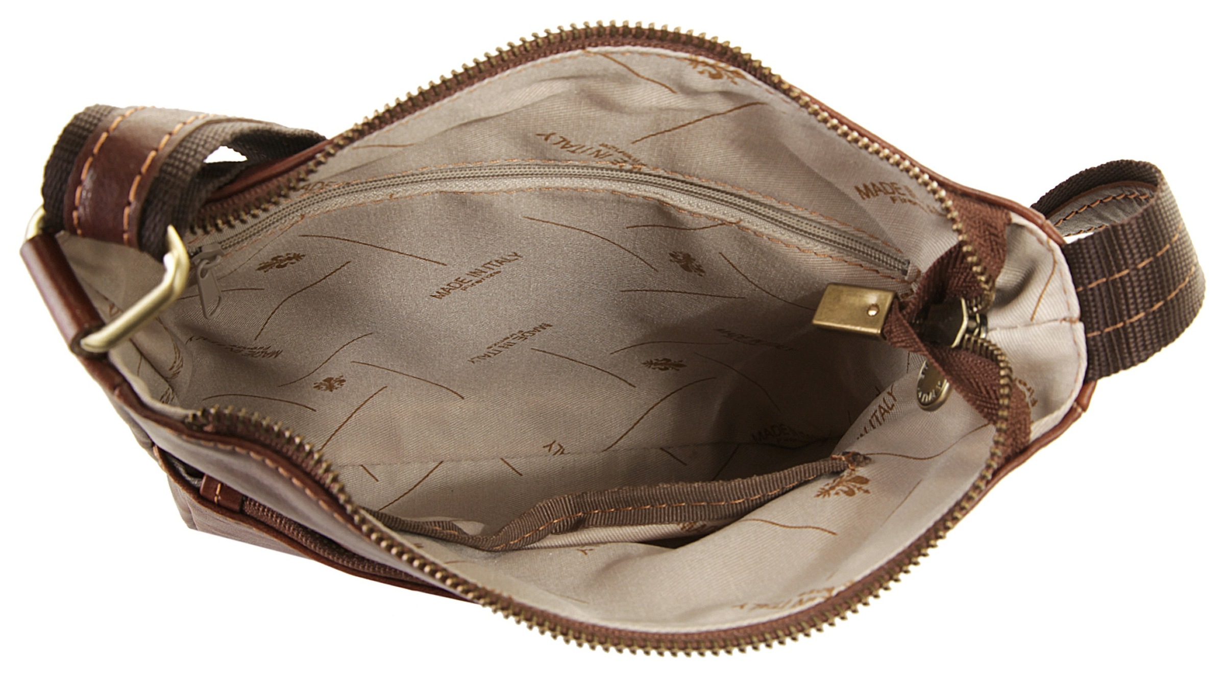 Piké Umhängetasche echt Leder, Made in Italy