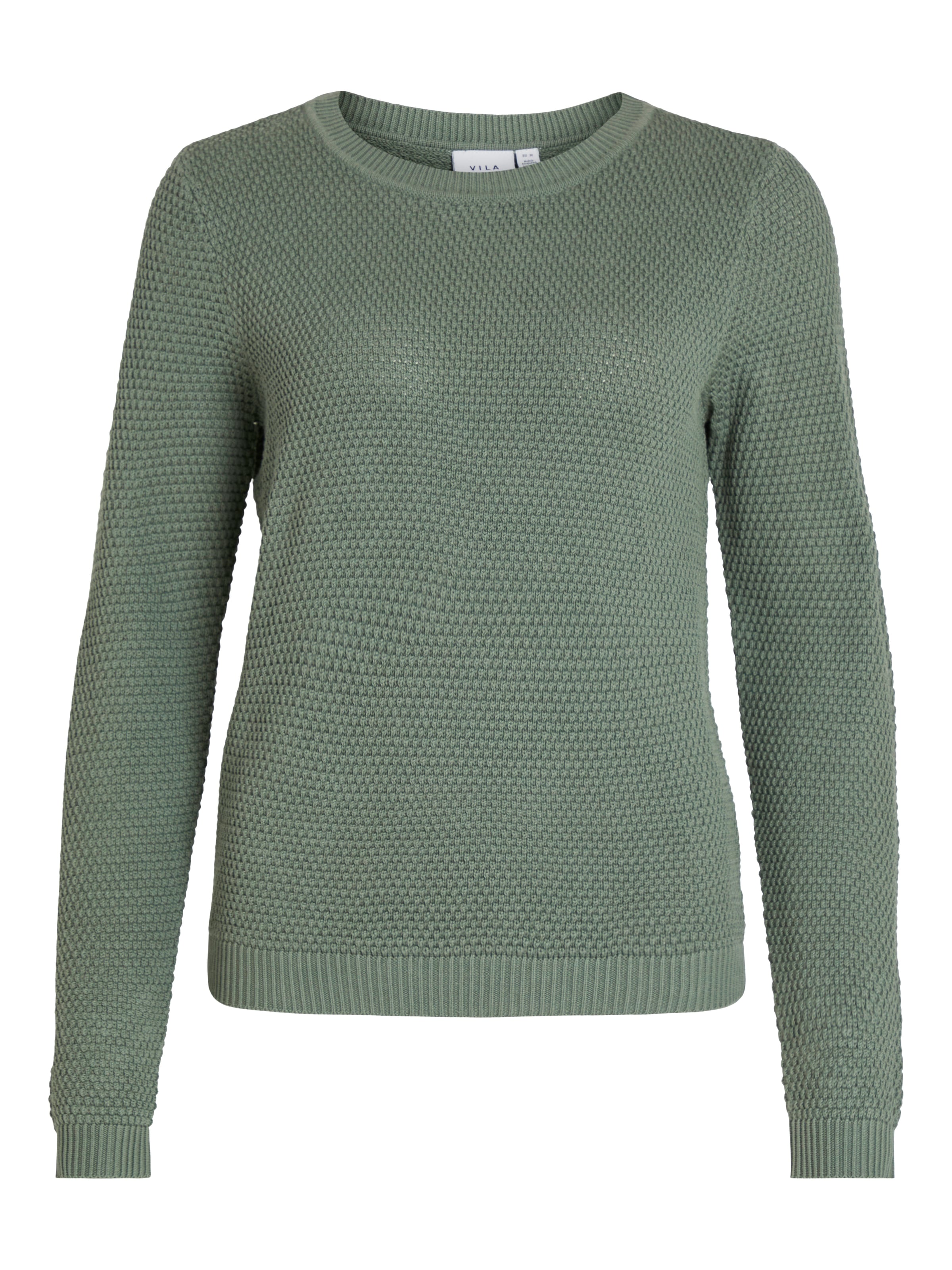 Vila Pull à col rond »VIDALO O-NECK L/S KNIT TOP- NOOS« Baumwolle, regular fit