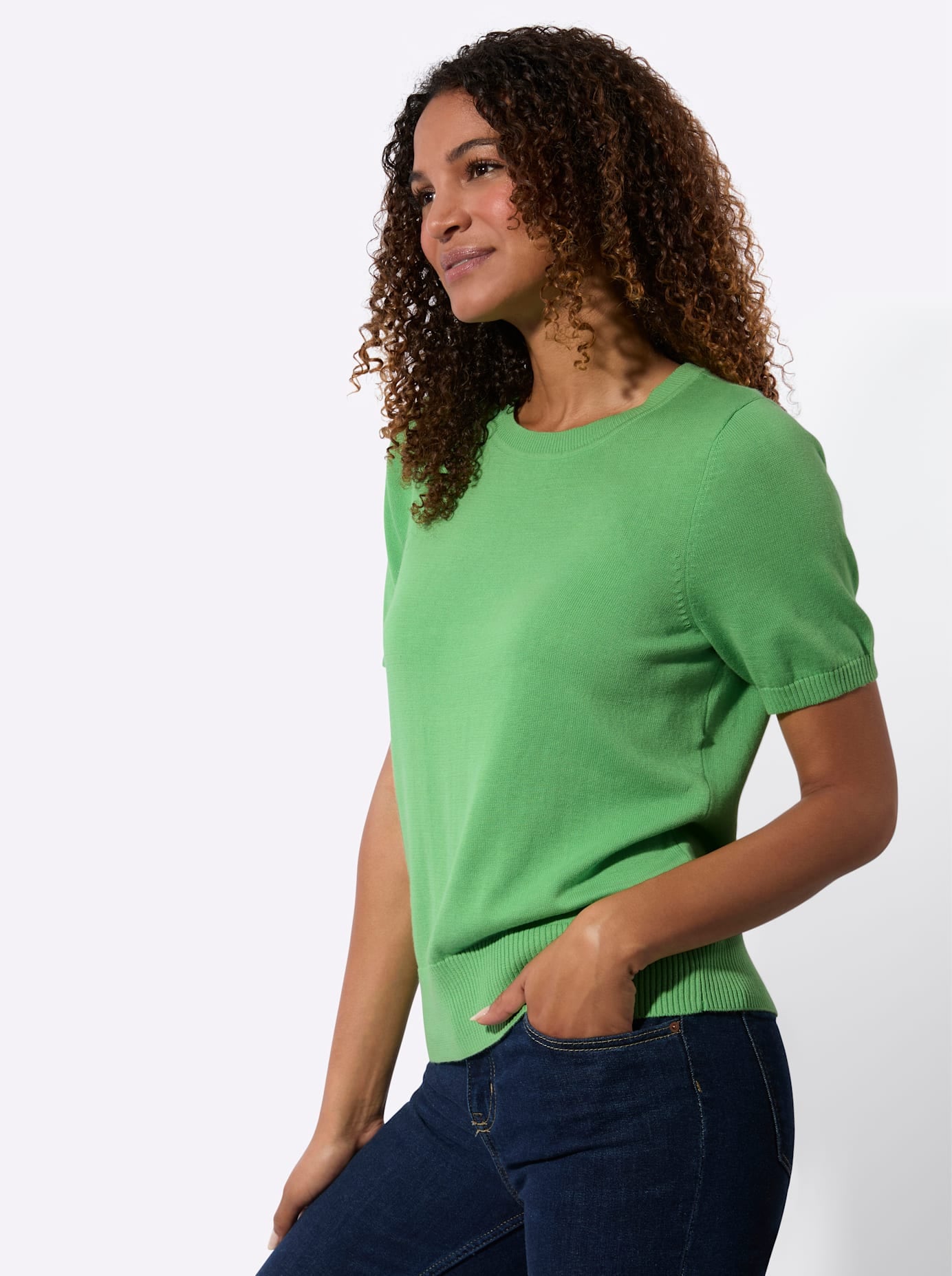 Casual Looks Pull à manches courtes »Kurzarm-Pullover«