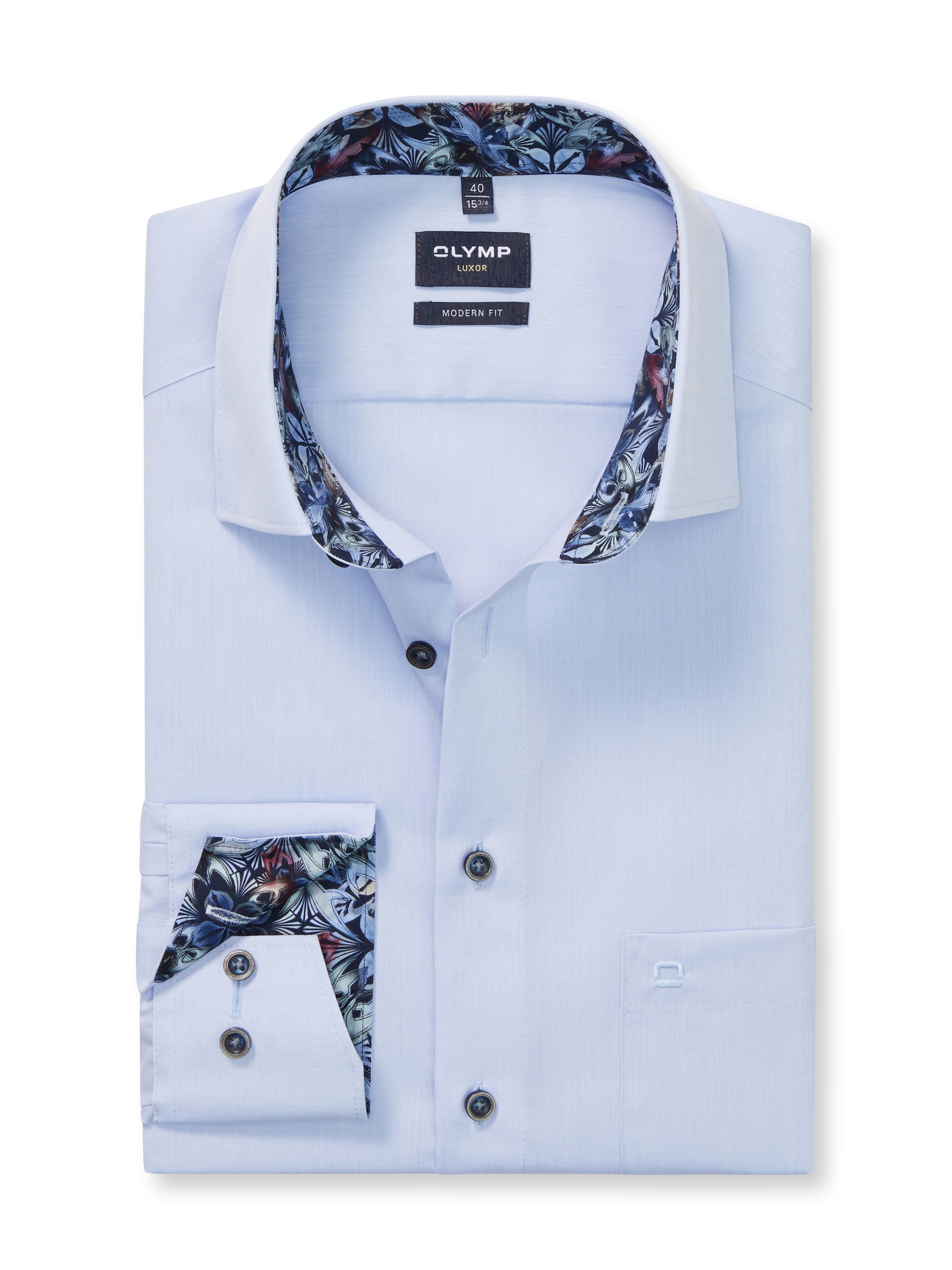 OLYMP Langarmhemd »Luxor modern fit« Businesshemd, modern fit, New-Kentkragen