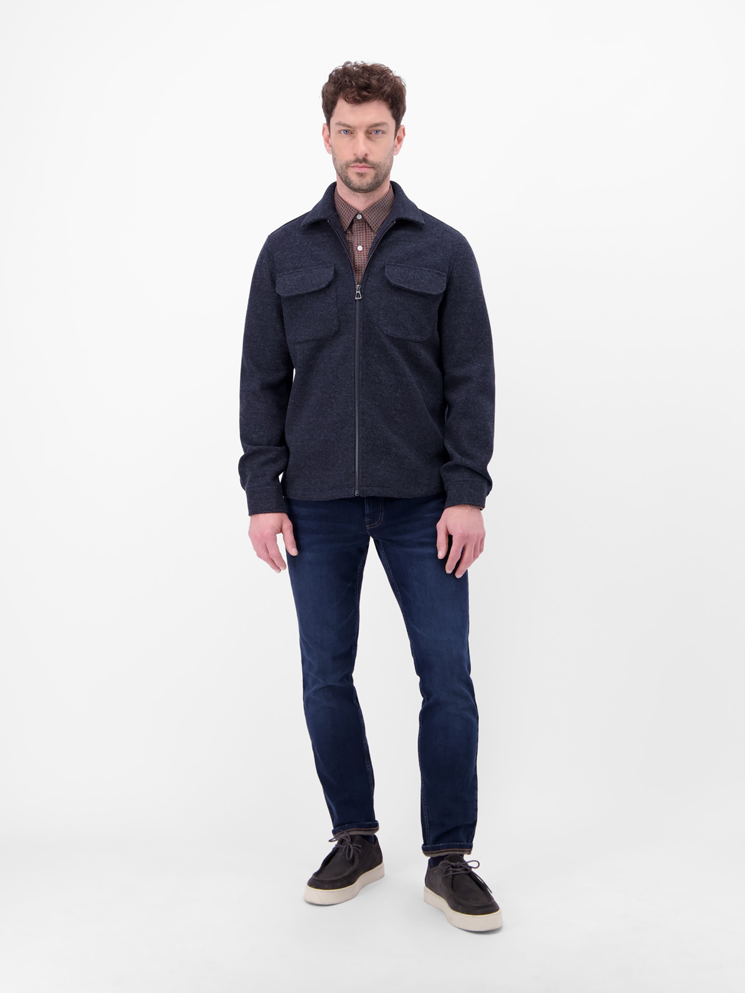 LERROS Chemise à manches longues »Langarmhemd mit Karomuster aus 100% Baumwolle«