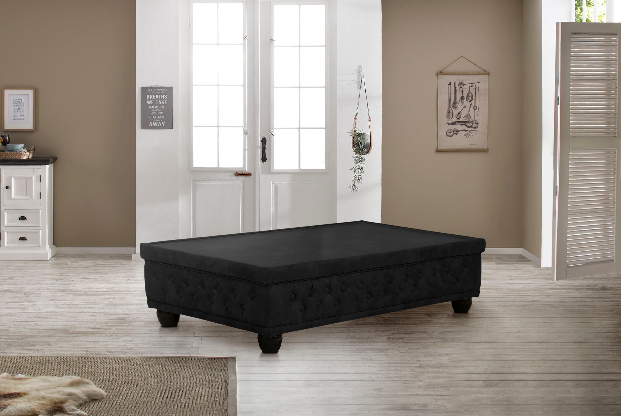 Home affaire Table basse »Rysum« passend zur Polsterserie "Rysum", mit Glasplatte