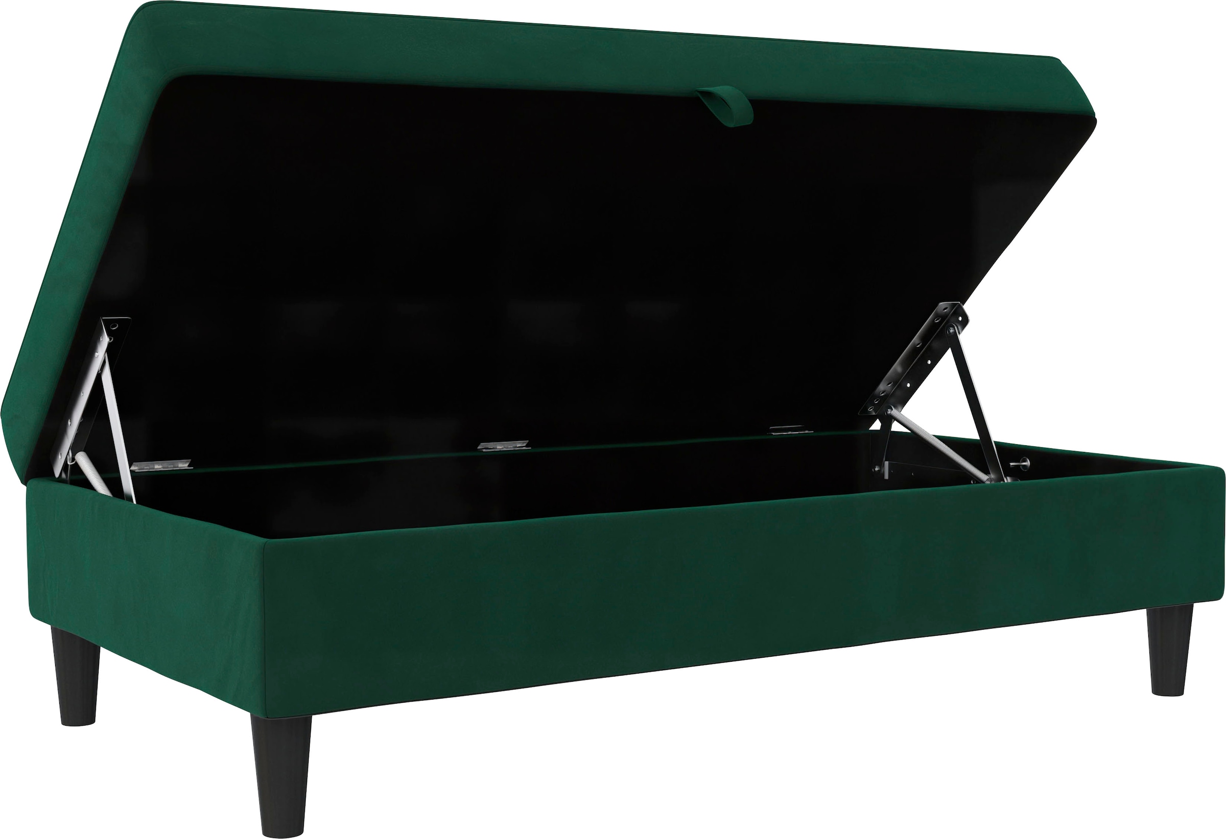 Dorel Home Tabouret de rangement »Hartford« Polsterhocker mit Stauraum, frei im Raum stellbar, Sitzhöhe 43 cm