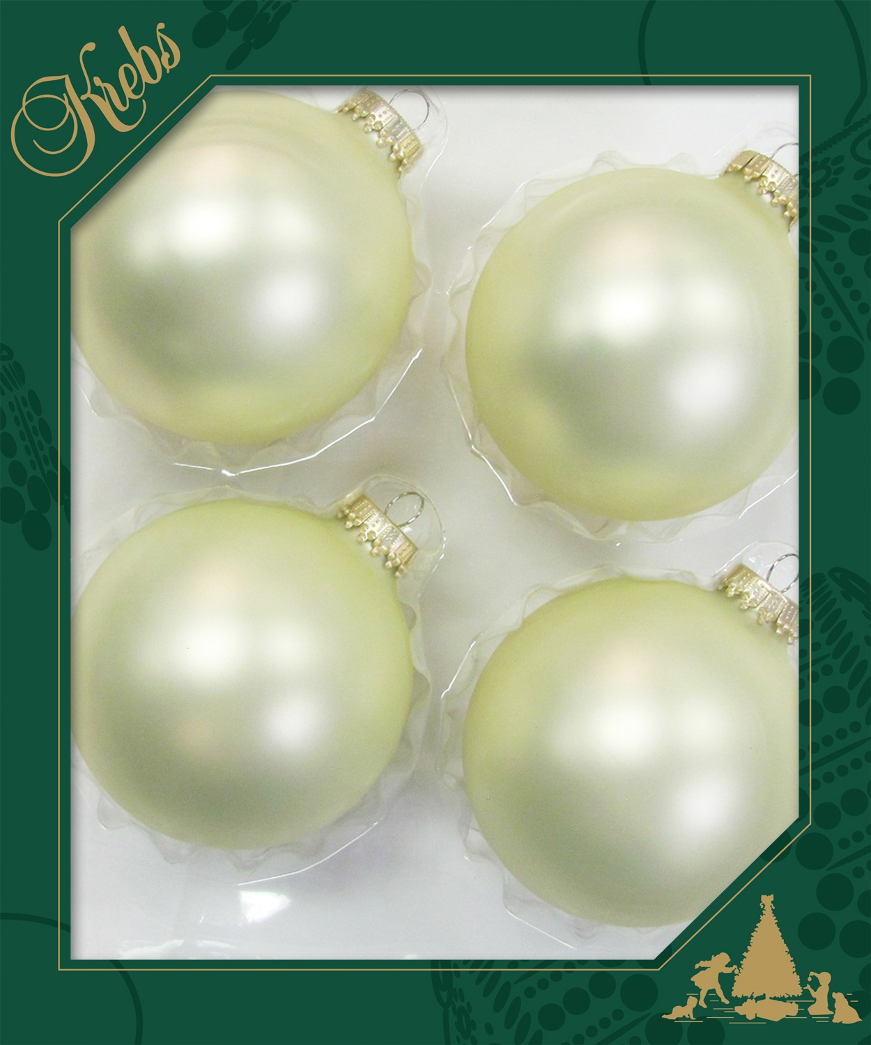 Krebs Glas Lauscha Boule de Noël »CBK78222, Weihnachtsdeko, Christbaumschmuck, Christbaumkugeln Glas«