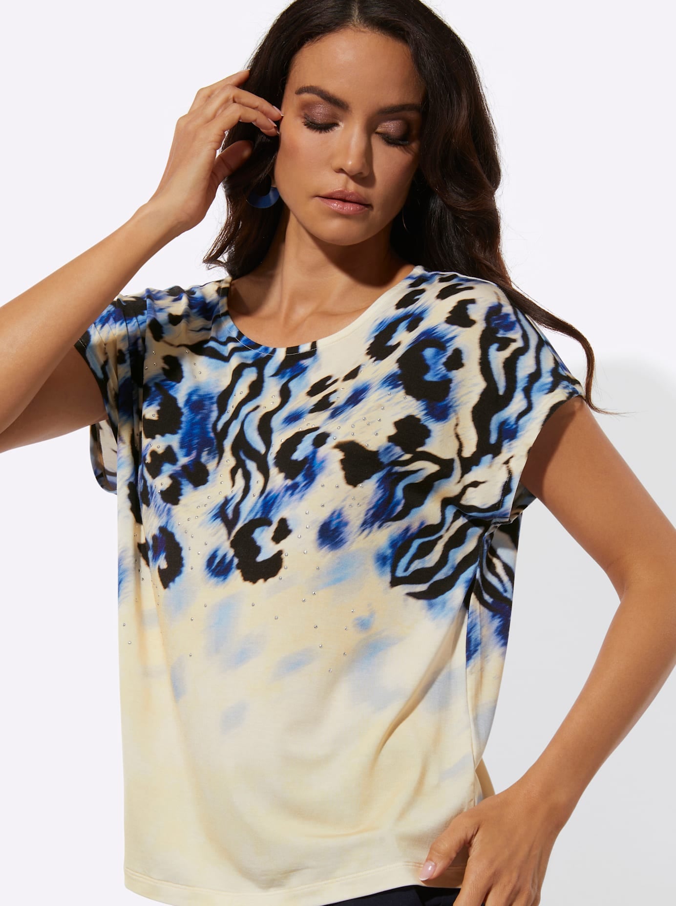 creation L T-shirt imprimé »Lyocell-Shirt« 1 pièces