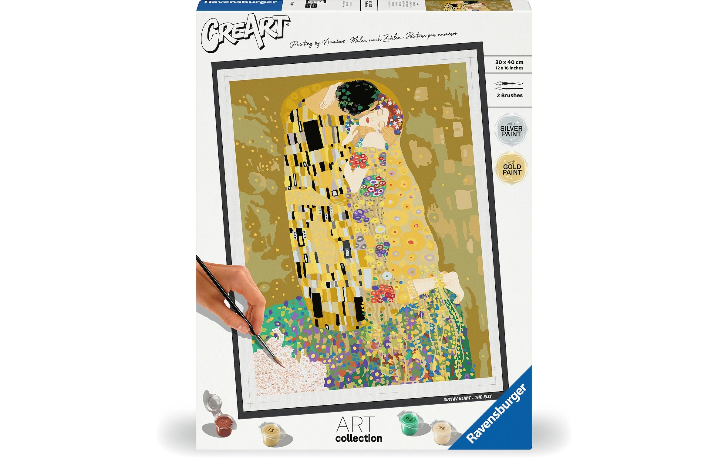 Ravensburger Malen nach Zahlen »CreArt, ART Collection, The Kiss (Klimt)« Made in Europe